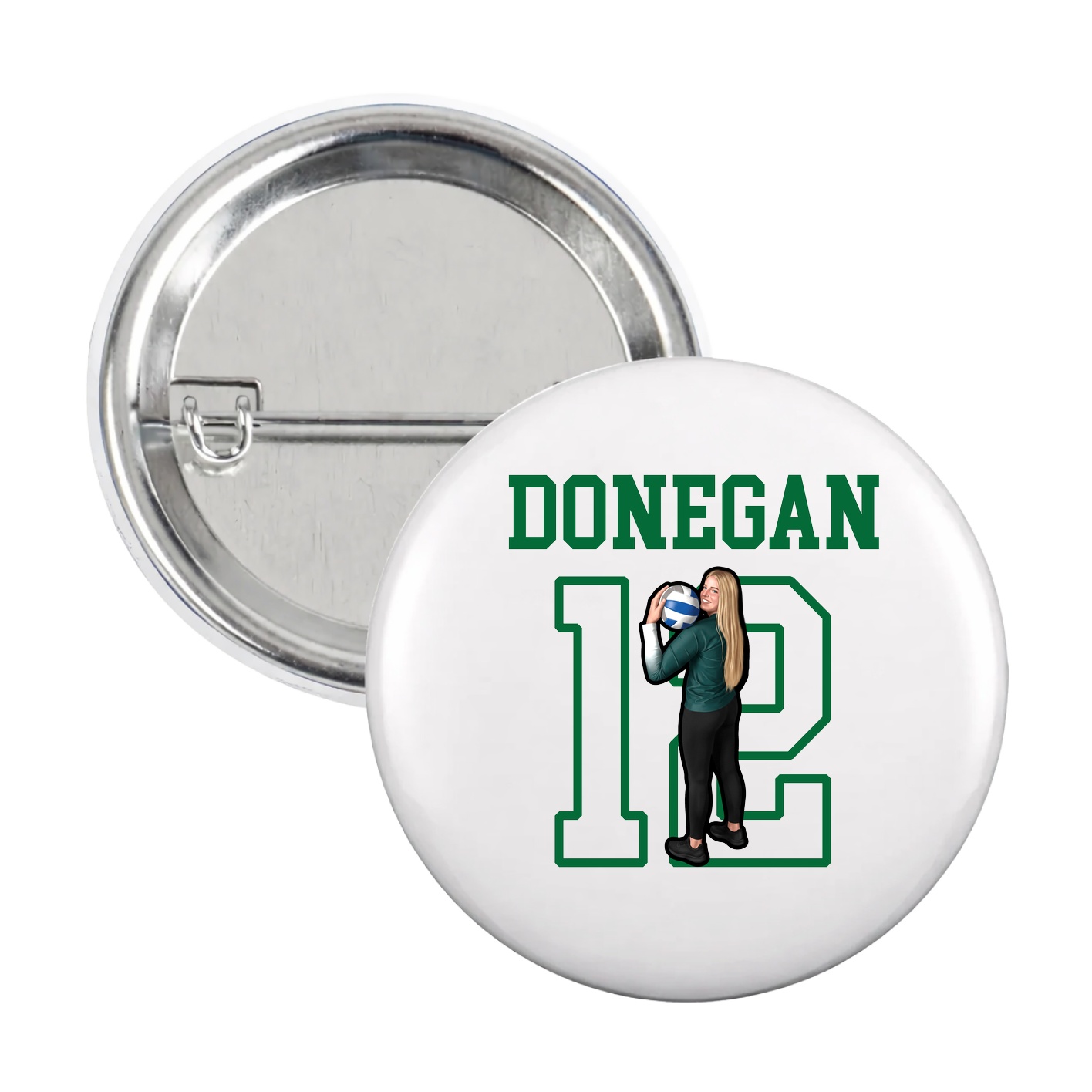 Game Day Button — Shirsey in White