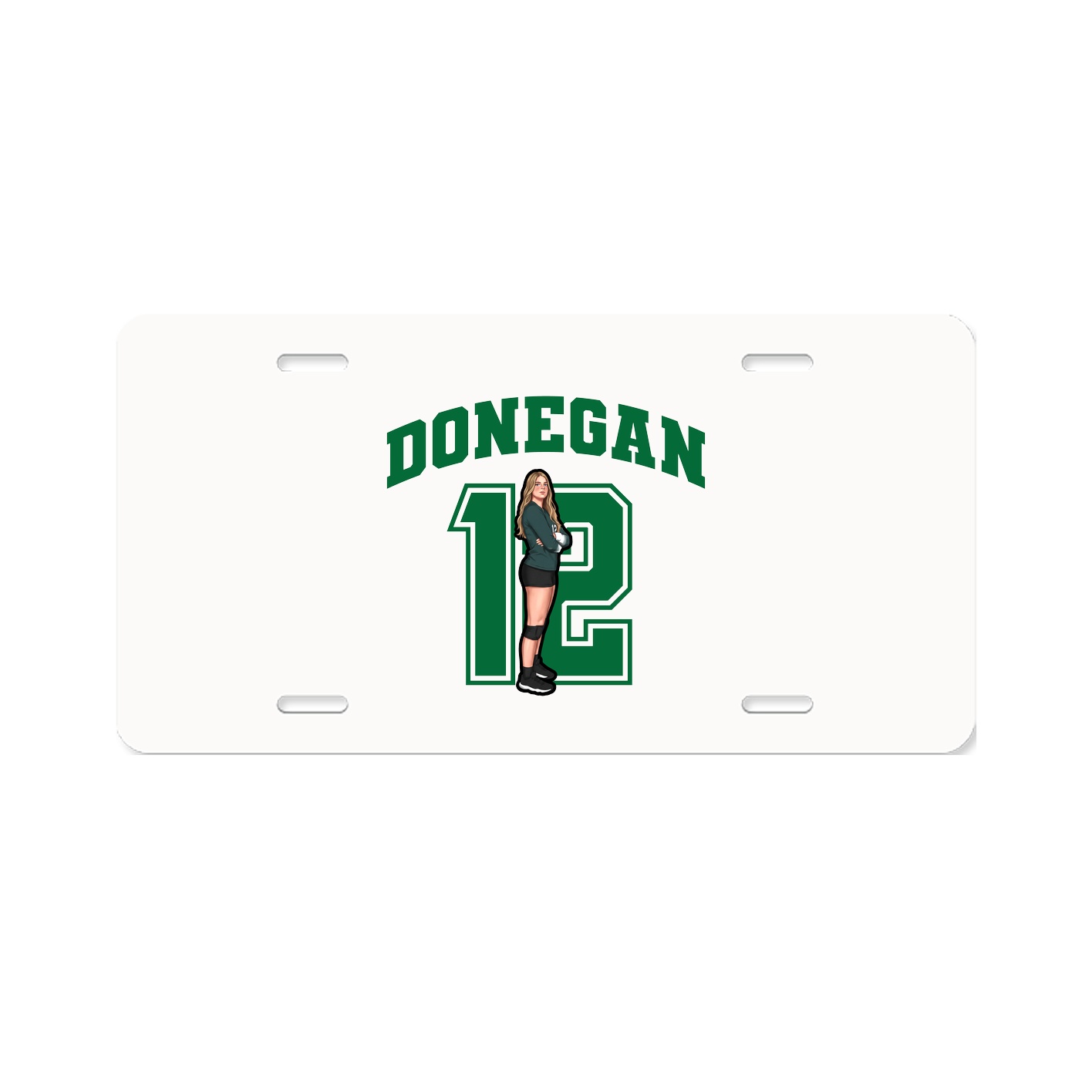 License Plate — Number in Classic