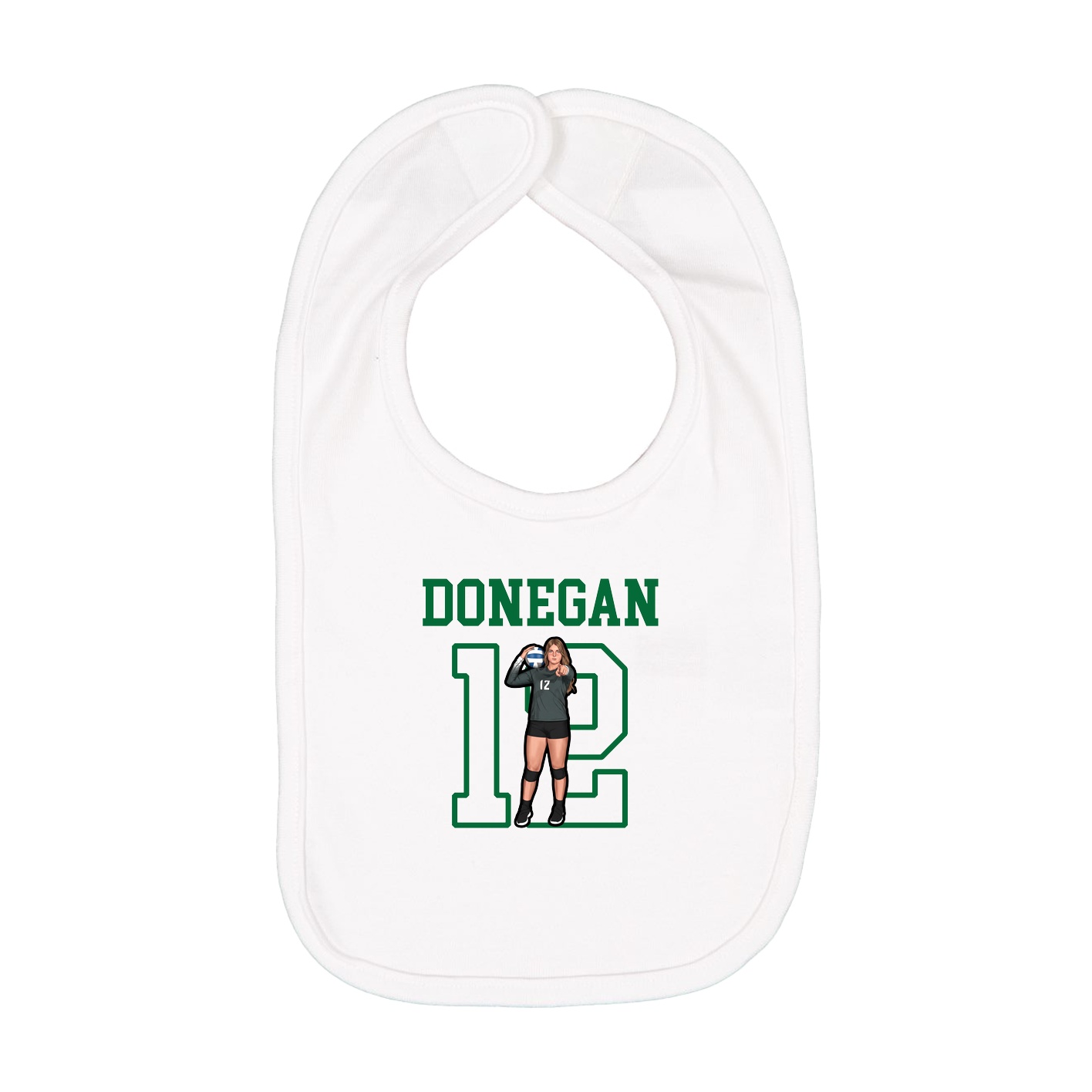Infant Bib — Shirsey in White
