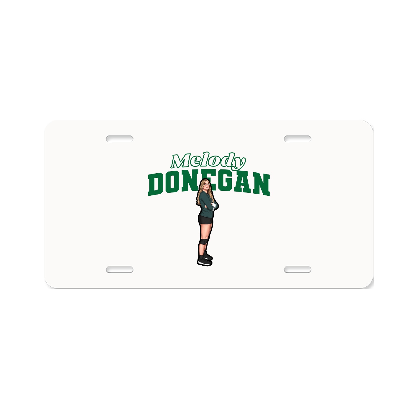 License Plate — Name Arch in Classic