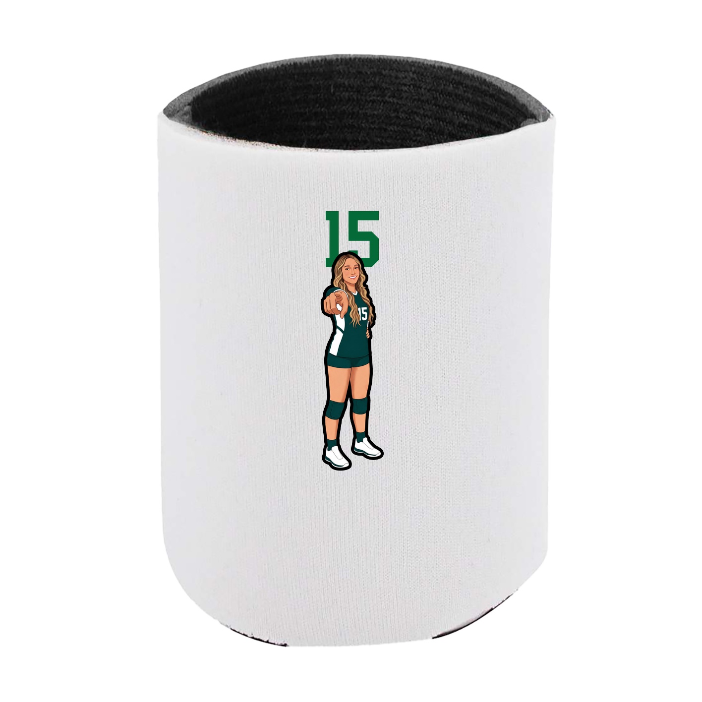 Can Holder — Number Top in White