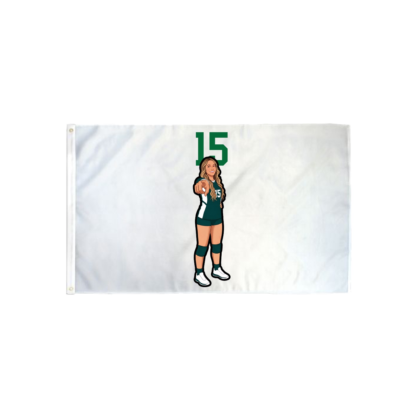 3x5 Flag — Number Top in Classic