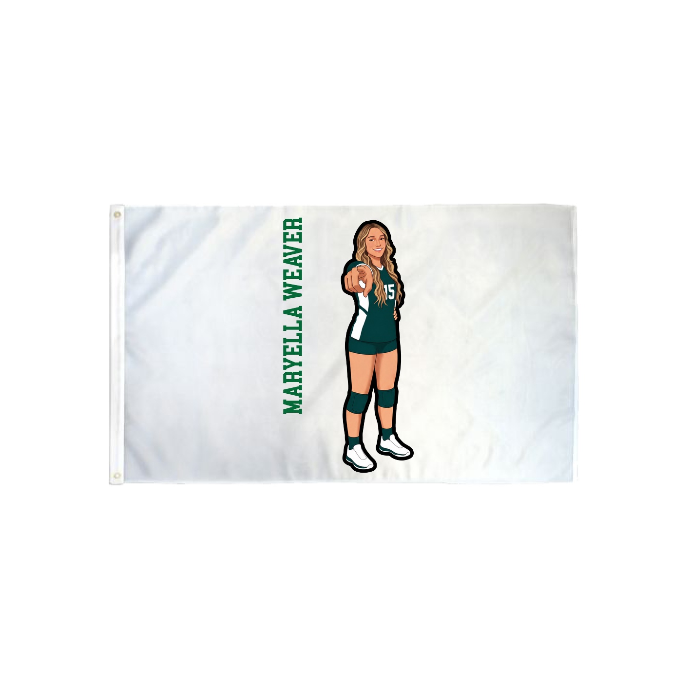 3x5 Flag — Name Vertical in Classic