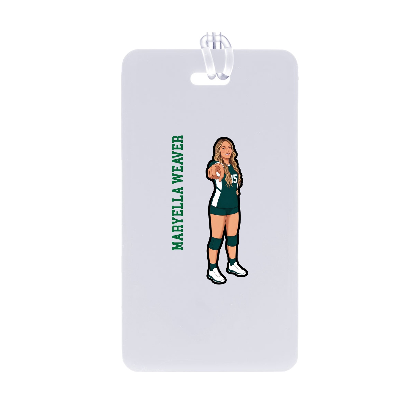Bag Tag — Name Vertical in Classic
