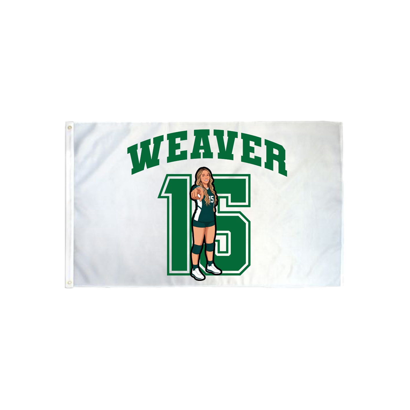 3x5 Flag — Number in Classic