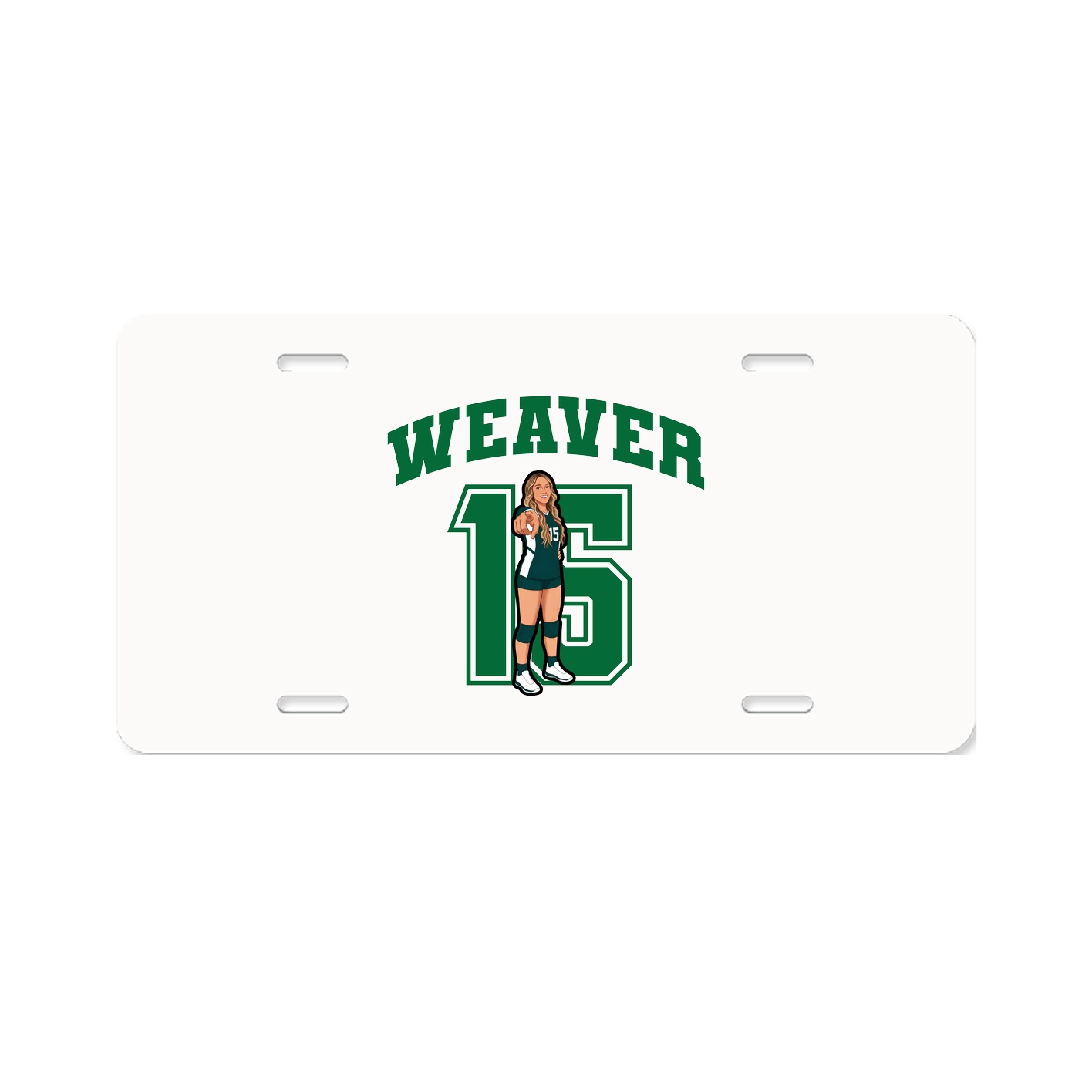 License Plate — Number in Classic