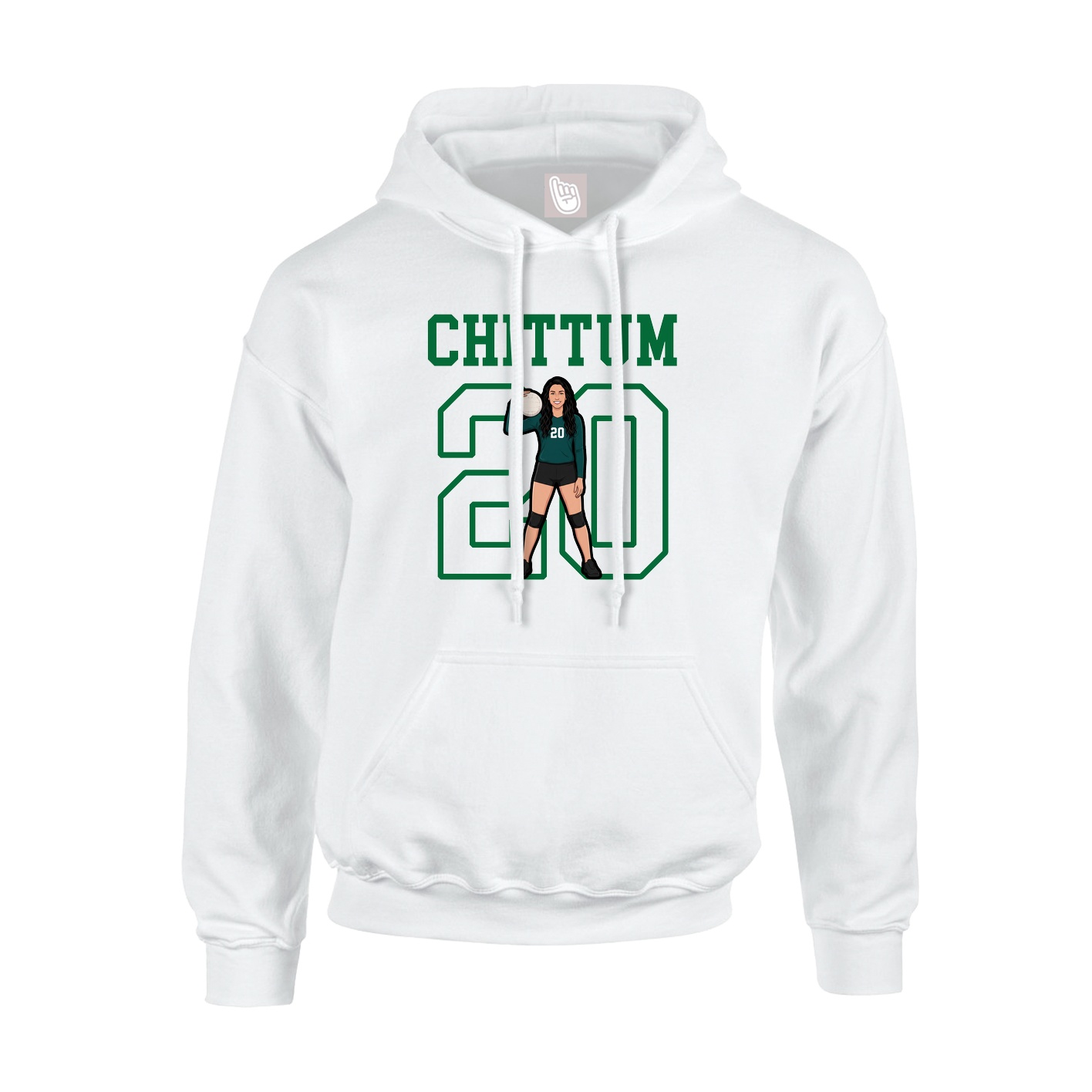 Hoodie — Shirsey in White