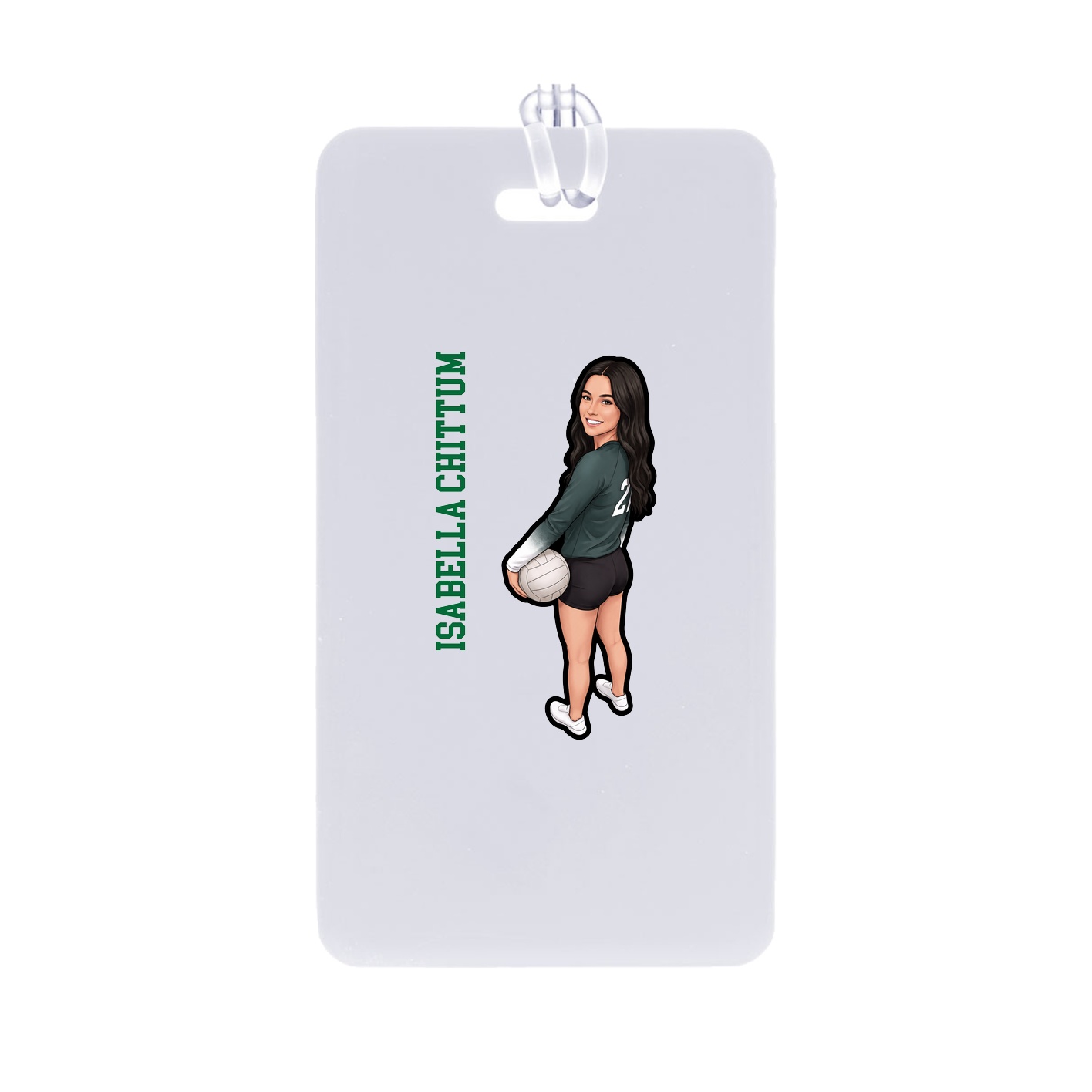 Bag Tag — Name Vertical in Classic