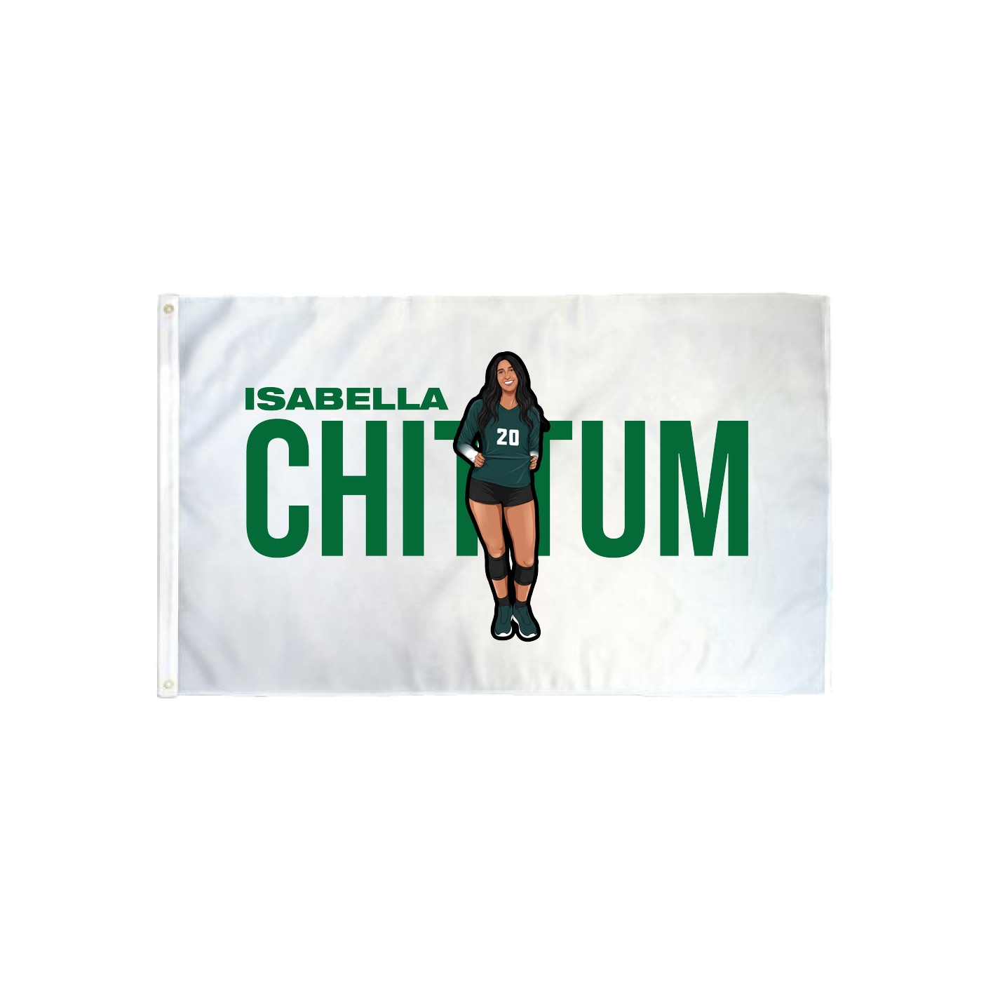 3x5 Flag — Player Name in Classic