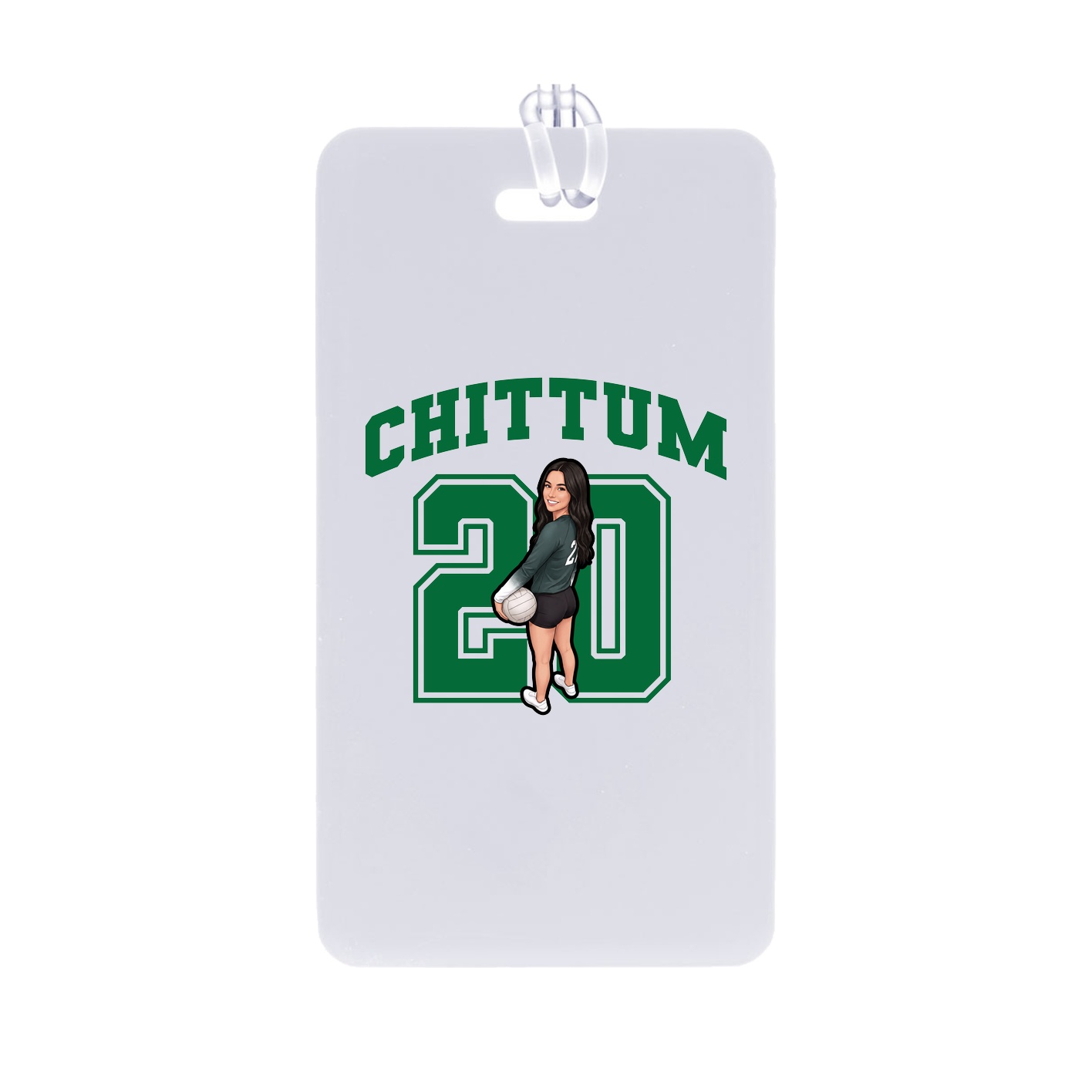 Bag Tag — Number in Classic