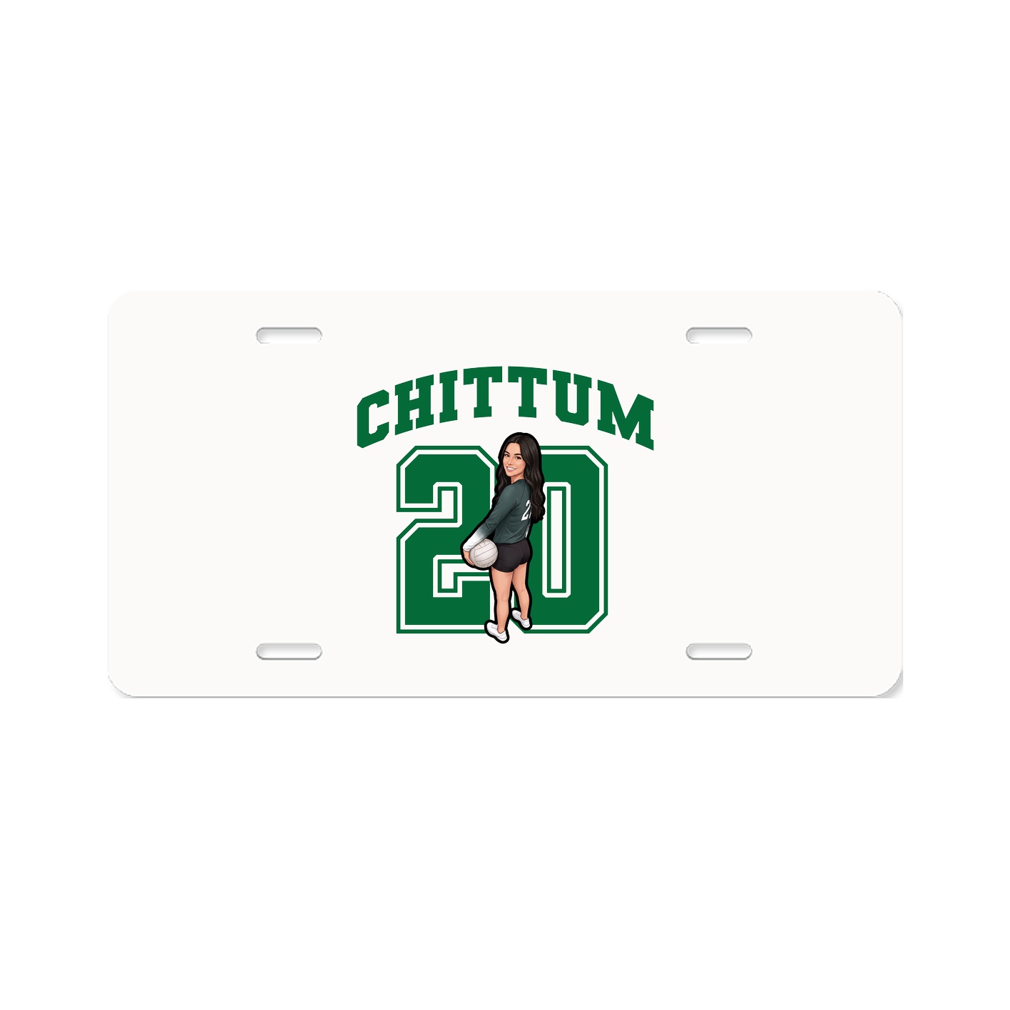 License Plate — Number in Classic