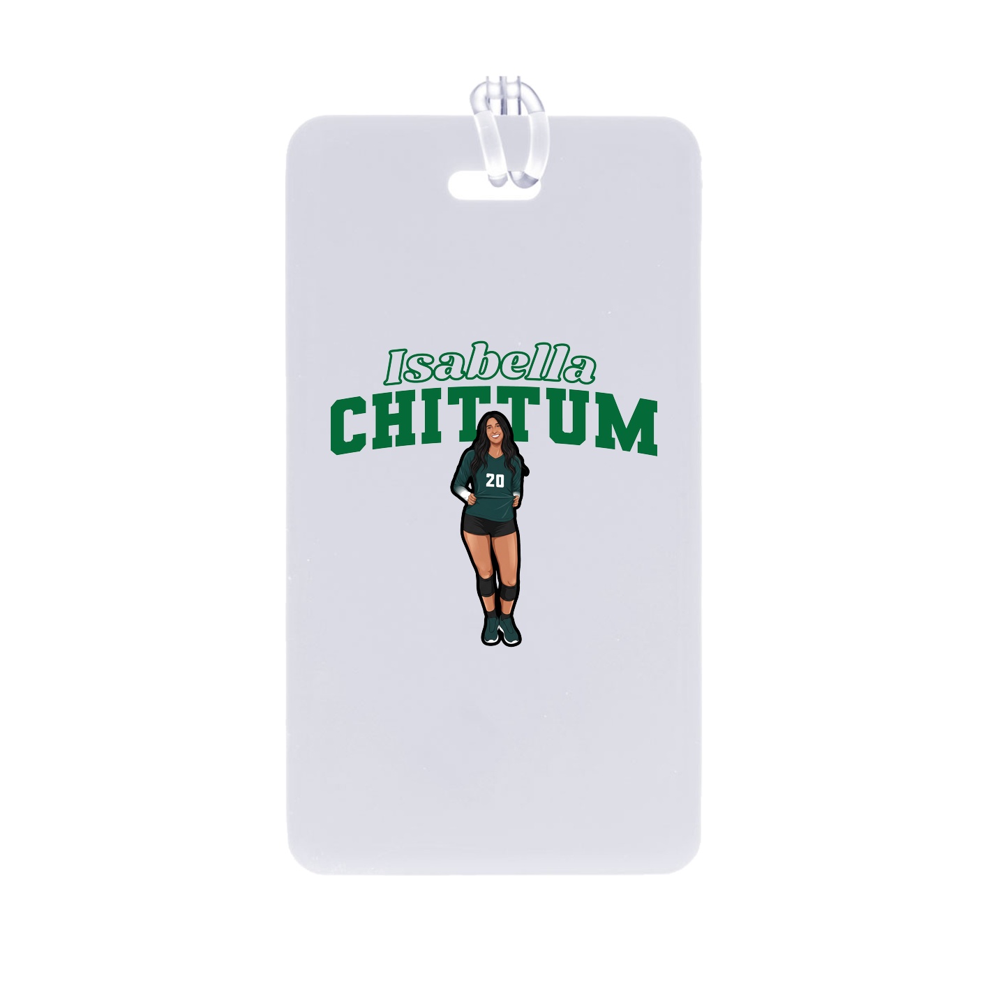 Bag Tag — Name Arch in Classic