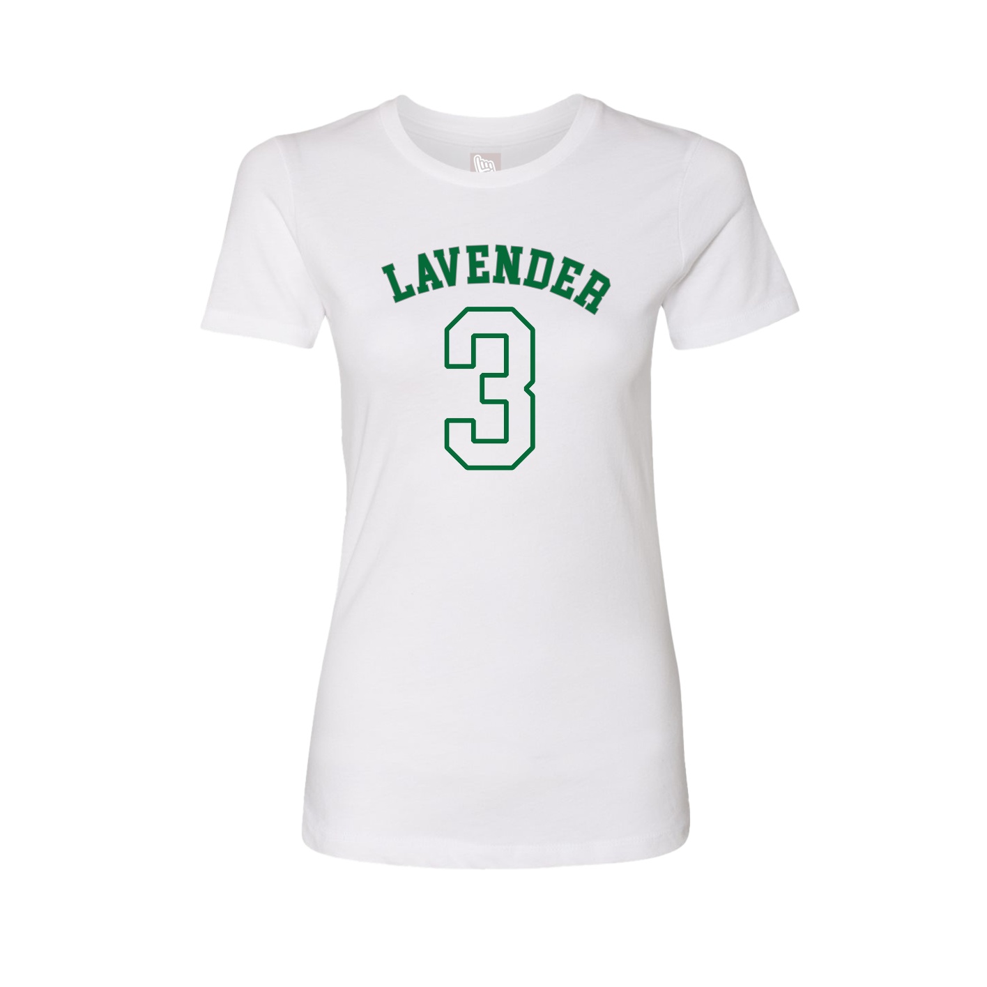 Fitted Women's Tee — Shirsey Arch in White