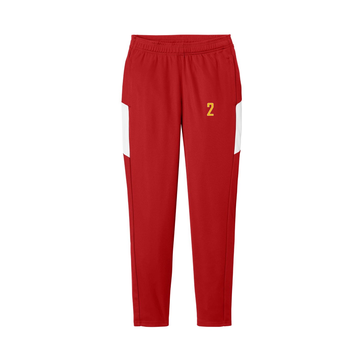 Women's Team Travel Pant — Front Shirsy in Cardinal/White