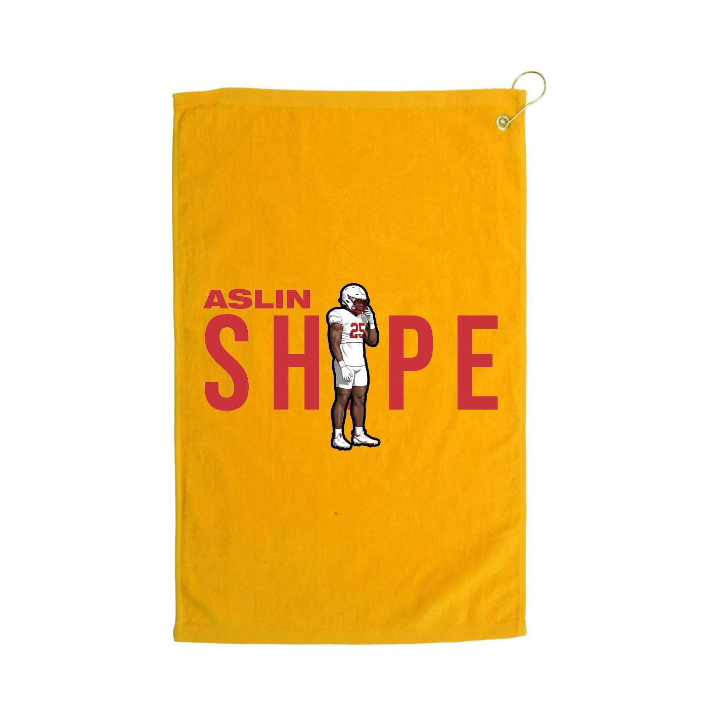 Golf Towel — Player Name in Gold