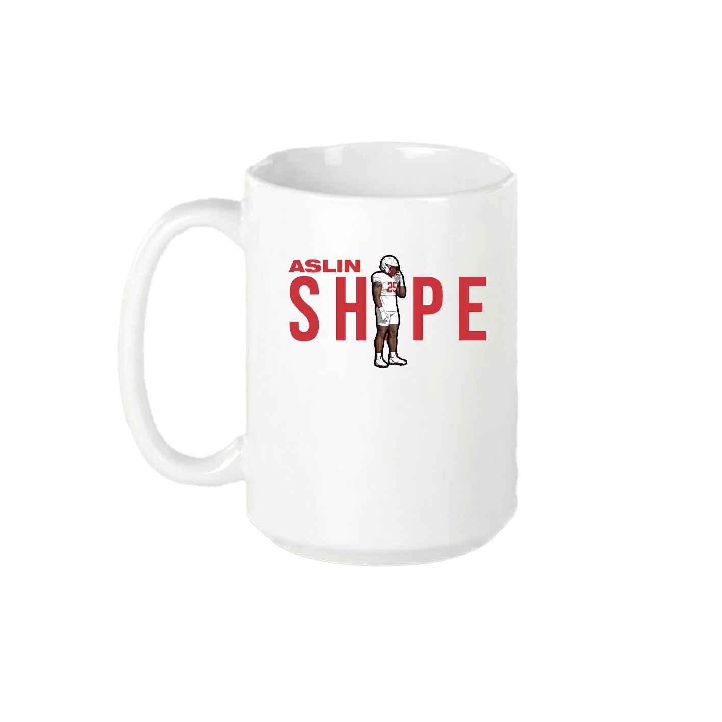 15oz Coffee Mug — Player Name in White