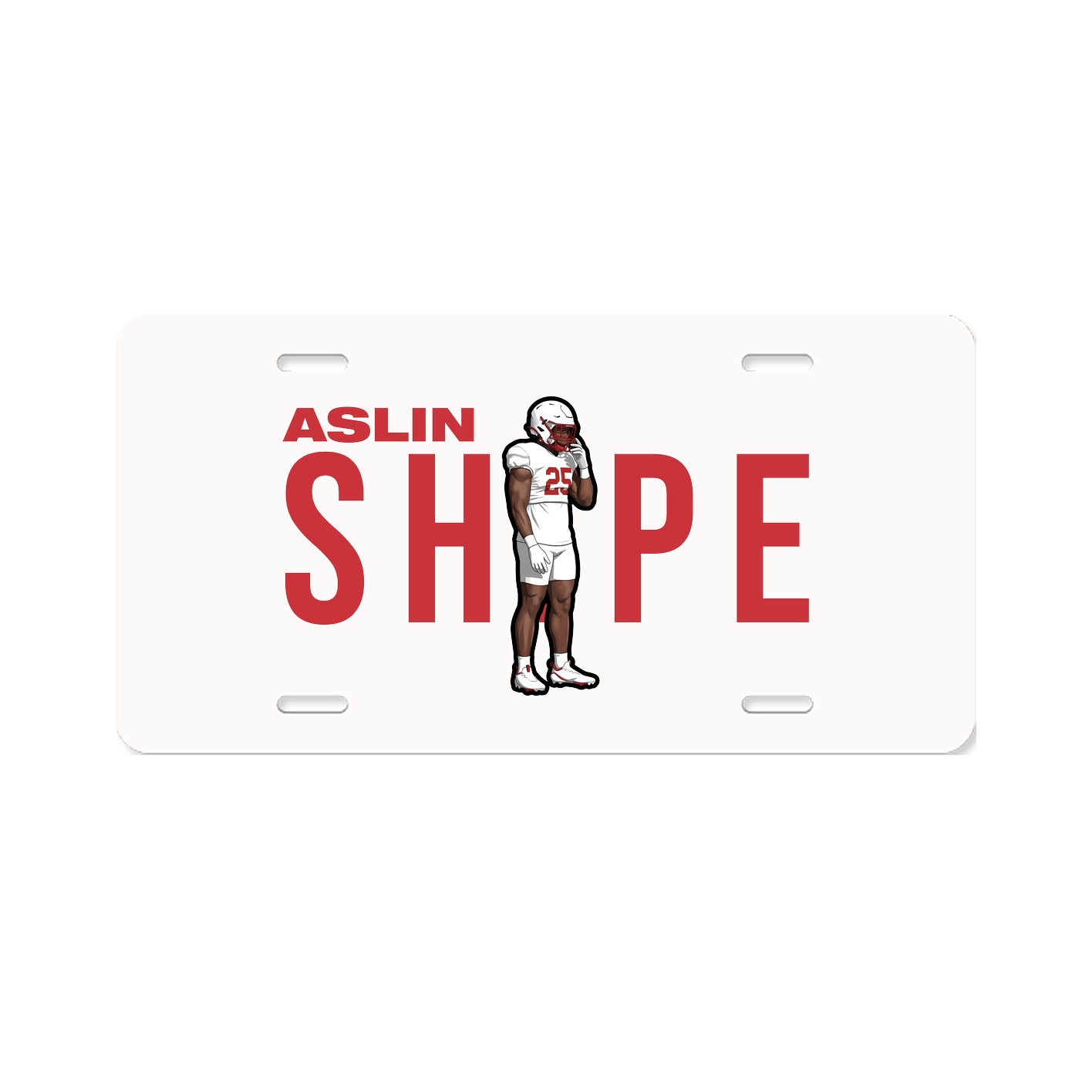 License Plate — Player Name in Classic