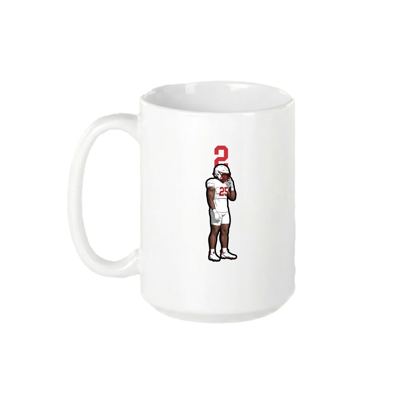 15oz Coffee Mug — Number Top in White