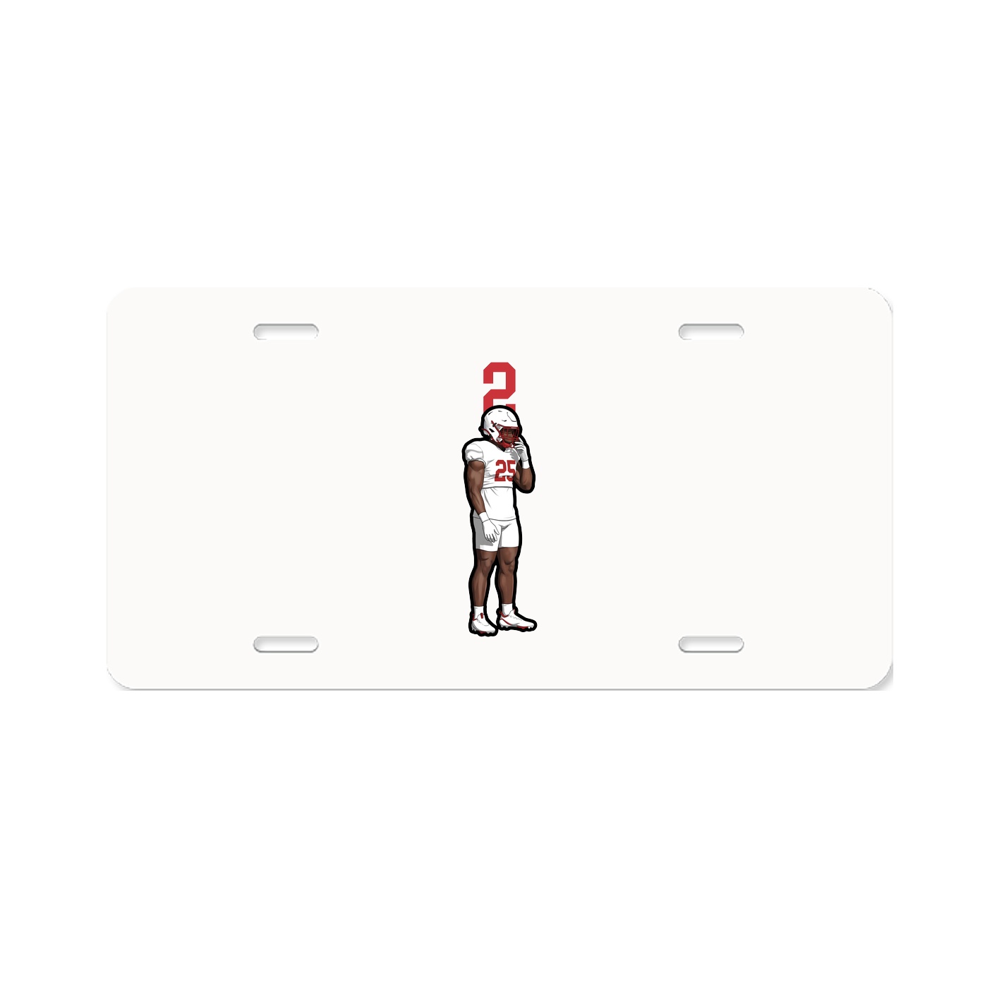 License Plate — Number Top in Classic