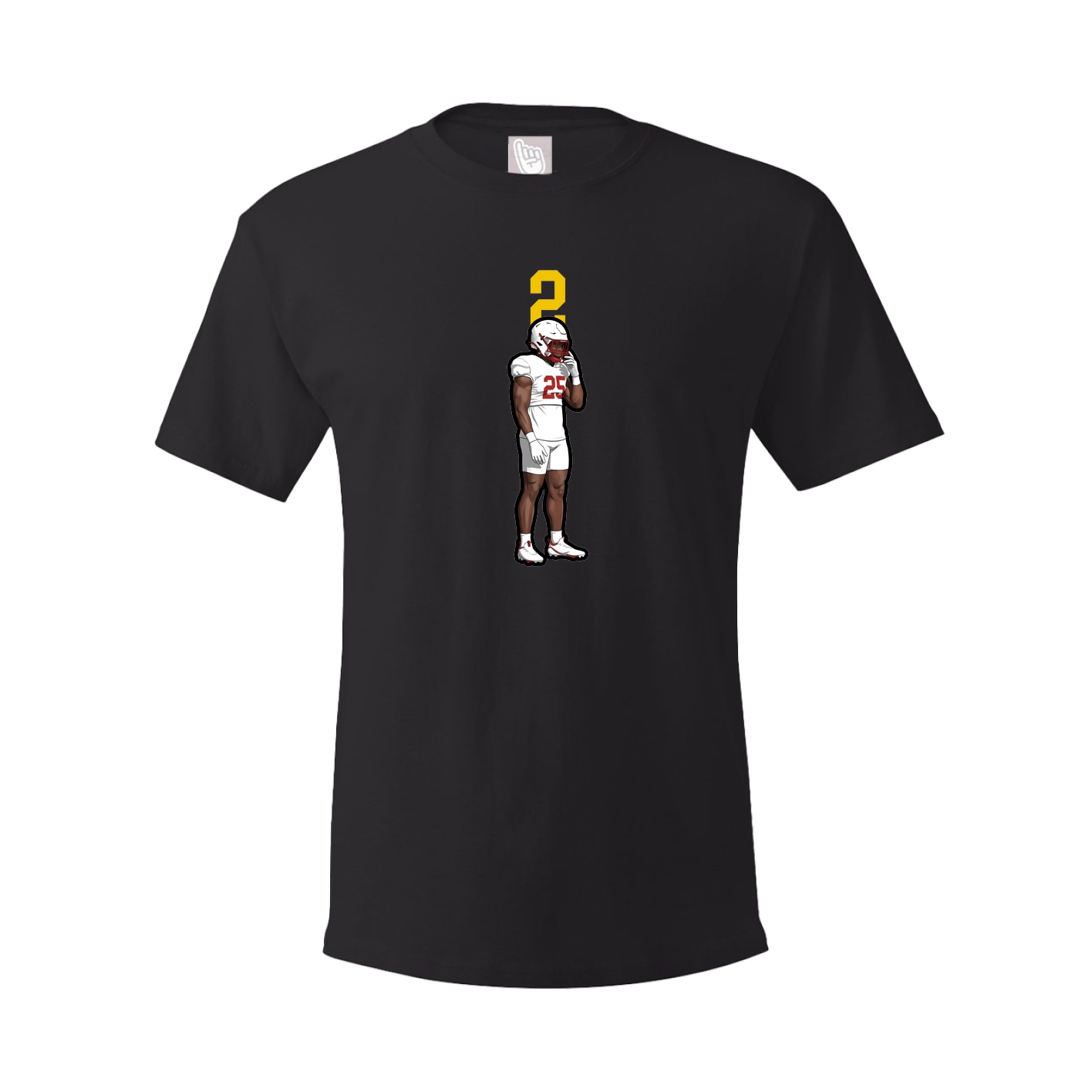 Youth Tee — Number Top in Black