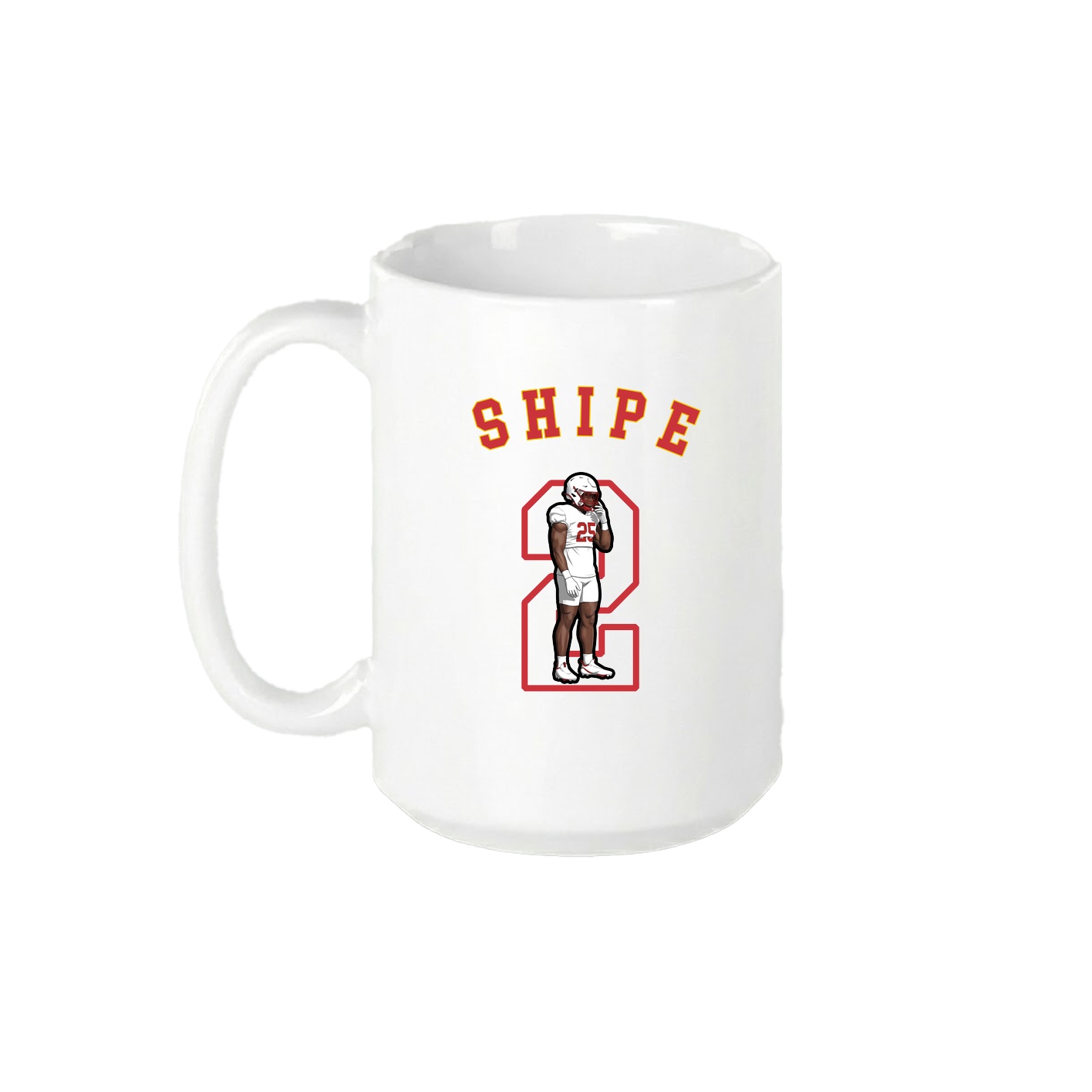 15oz Coffee Mug — Shirsey Arch in White