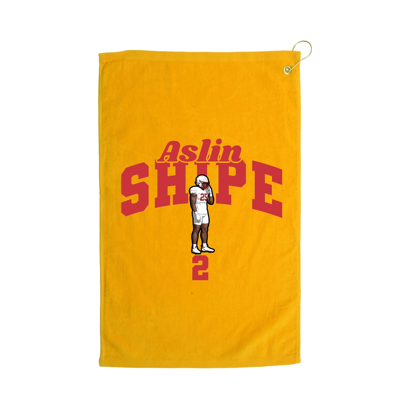 Golf Towel — Signature Arch in Gold