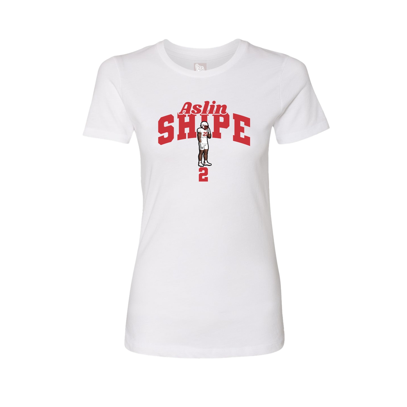 Womens Tee — Signature Arch in White