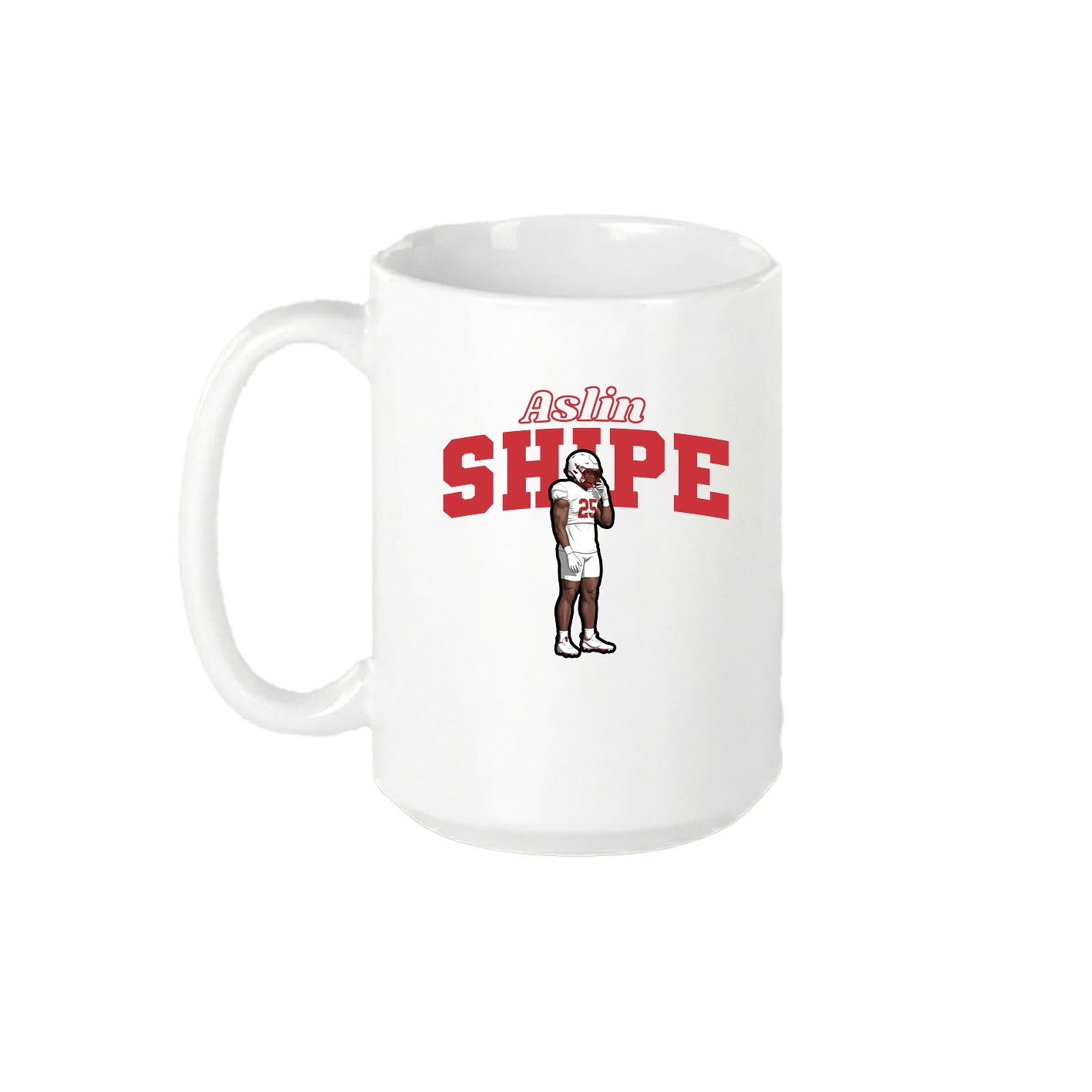 15oz Coffee Mug — Name Arch in White