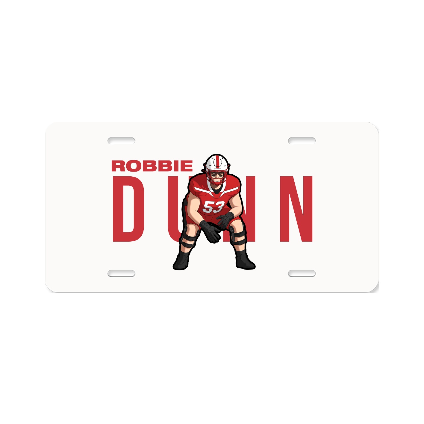 License Plate — Player Name in Classic