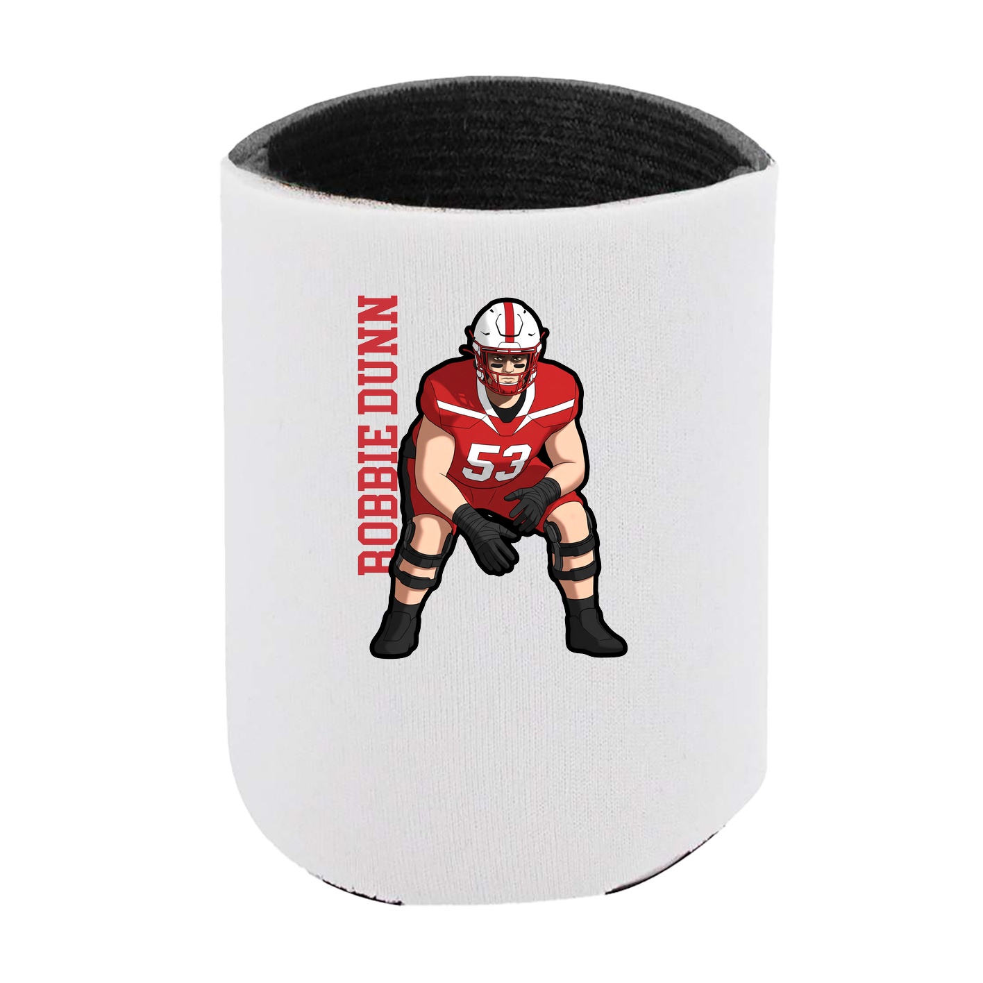 Can Holder — Name Vertical in White
