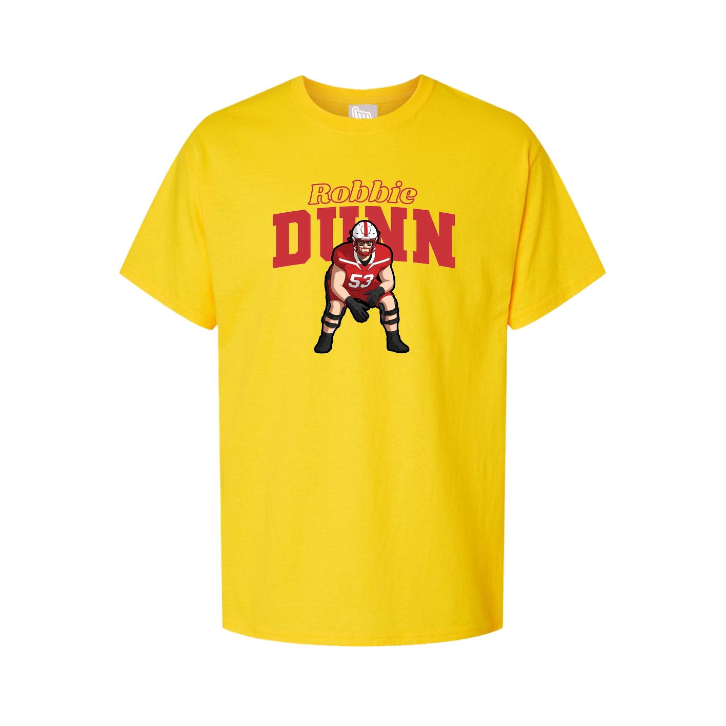 Youth Tee — Name Arch in Gold