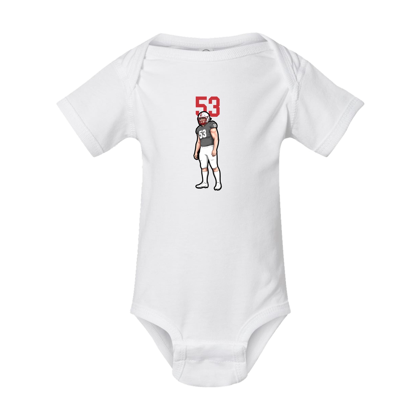 Baby Onesie — Number Top in White