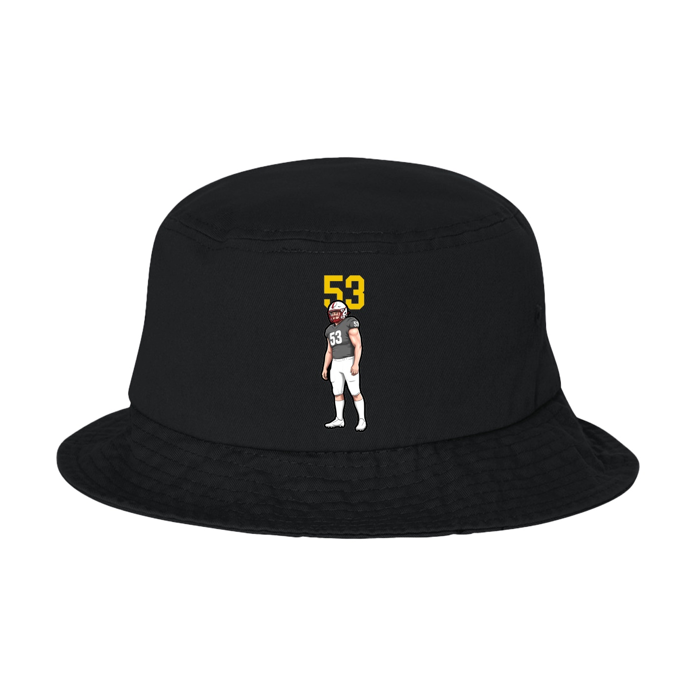 Bucket Cap — Number Top in Black
