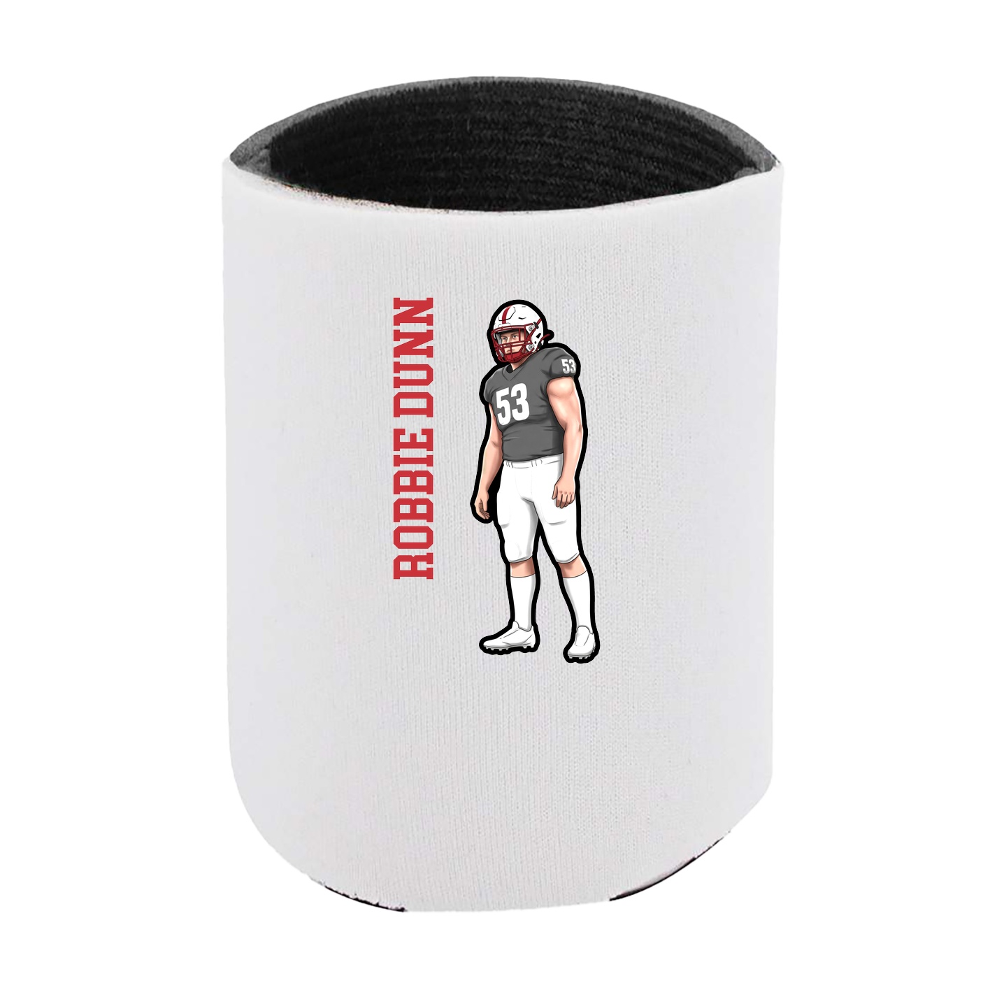Can Holder — Name Vertical in White