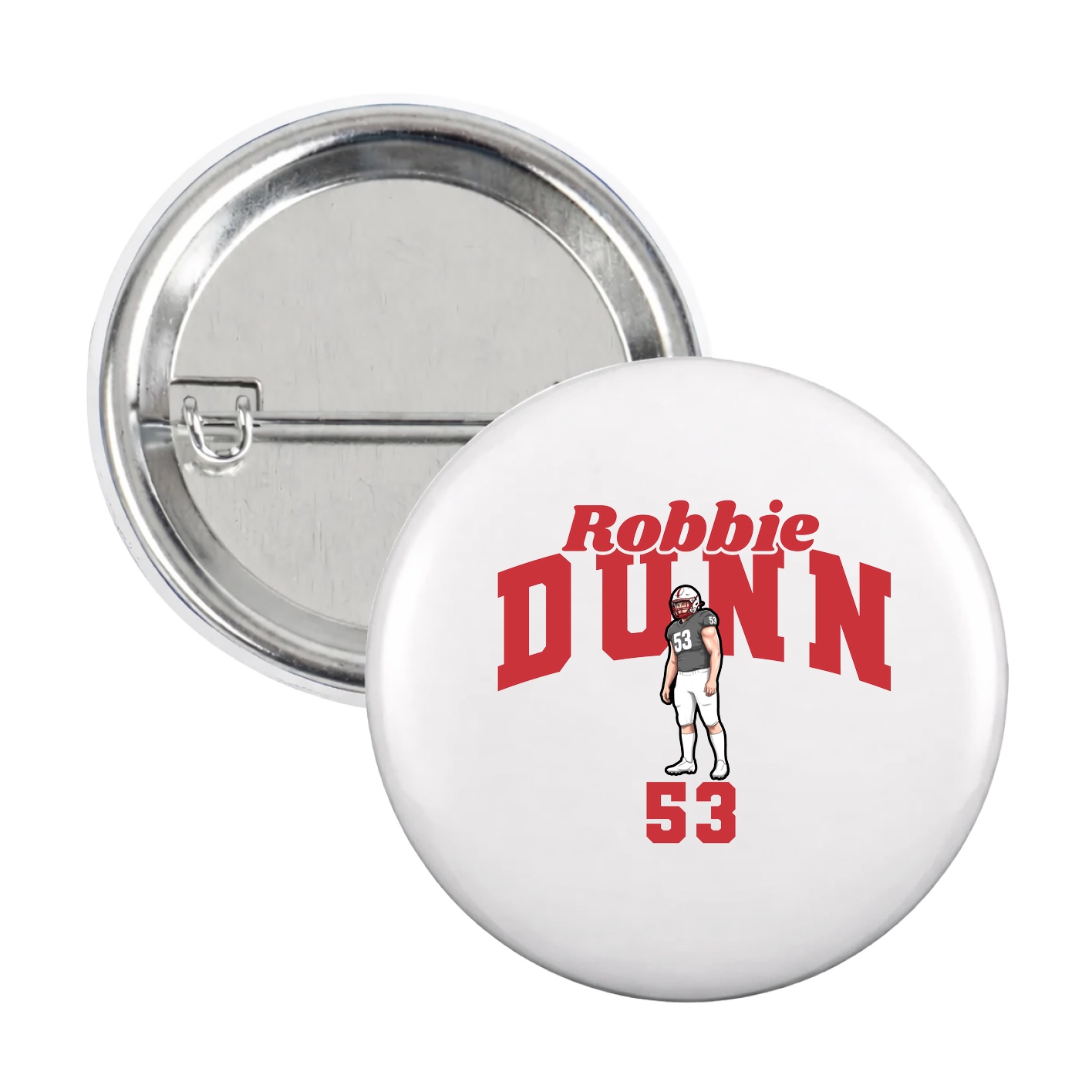 Game Day Button — Signature Arch in White