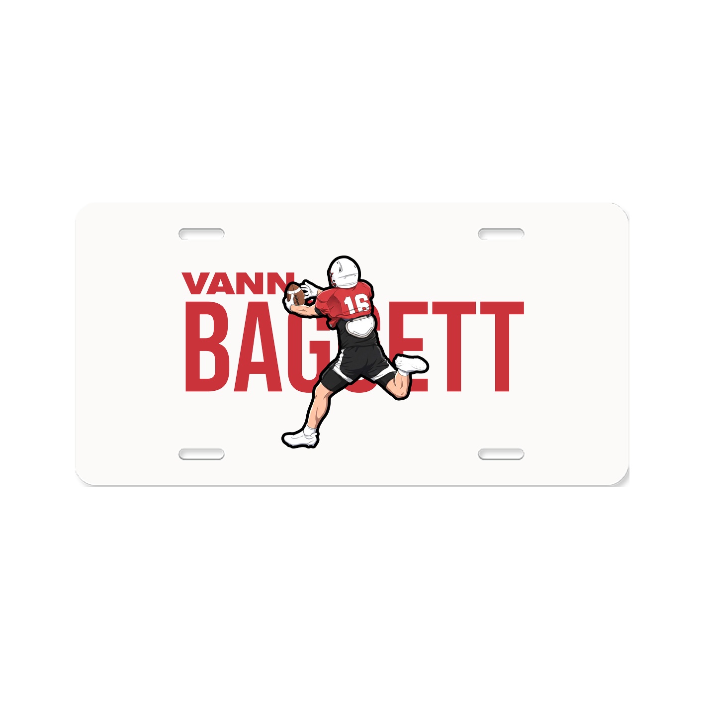License Plate — Player Name in Classic