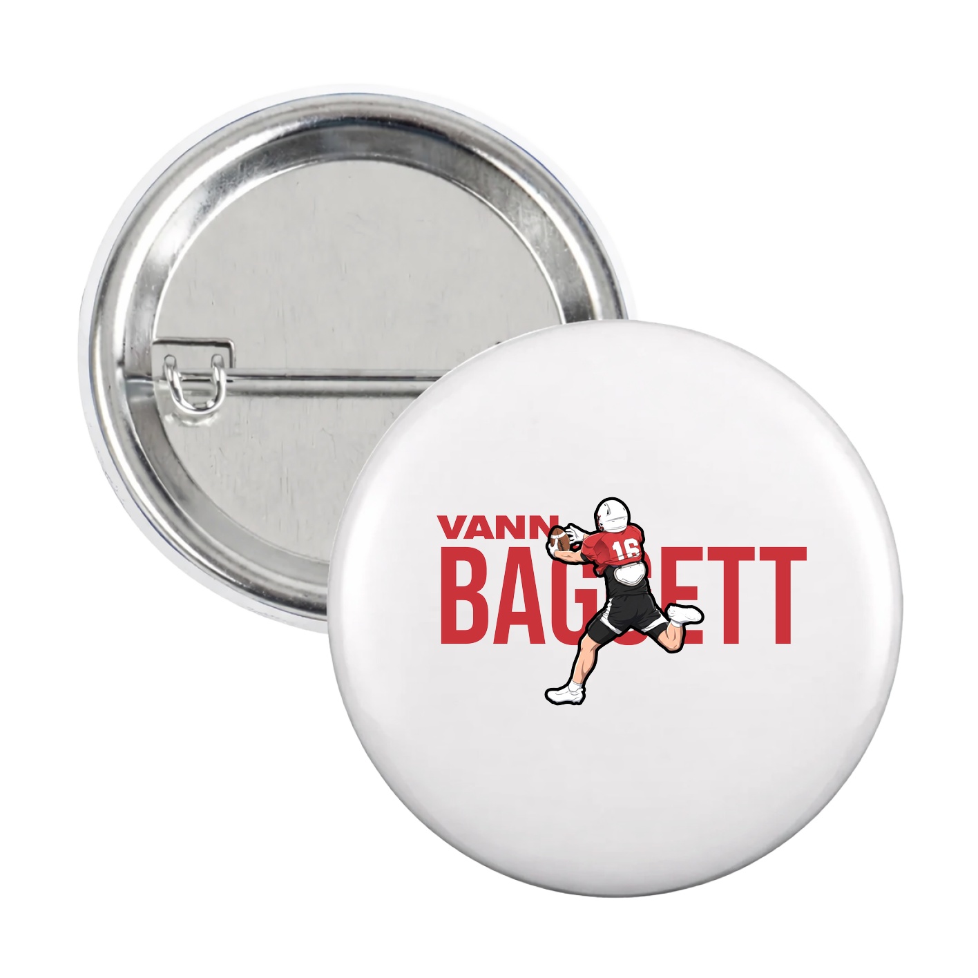 Game Day Button — Player Name in White