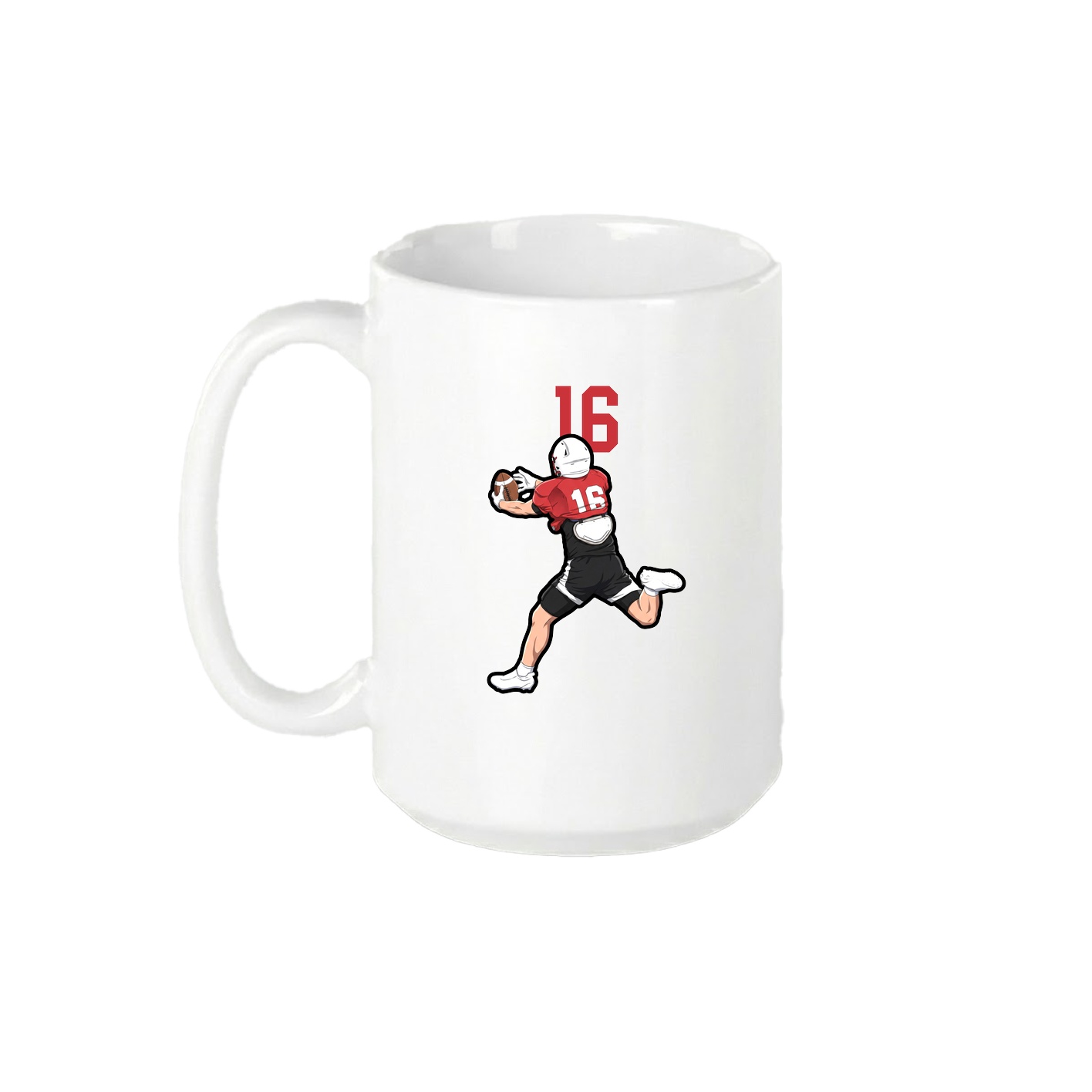15oz Coffee Mug — Number Top in White