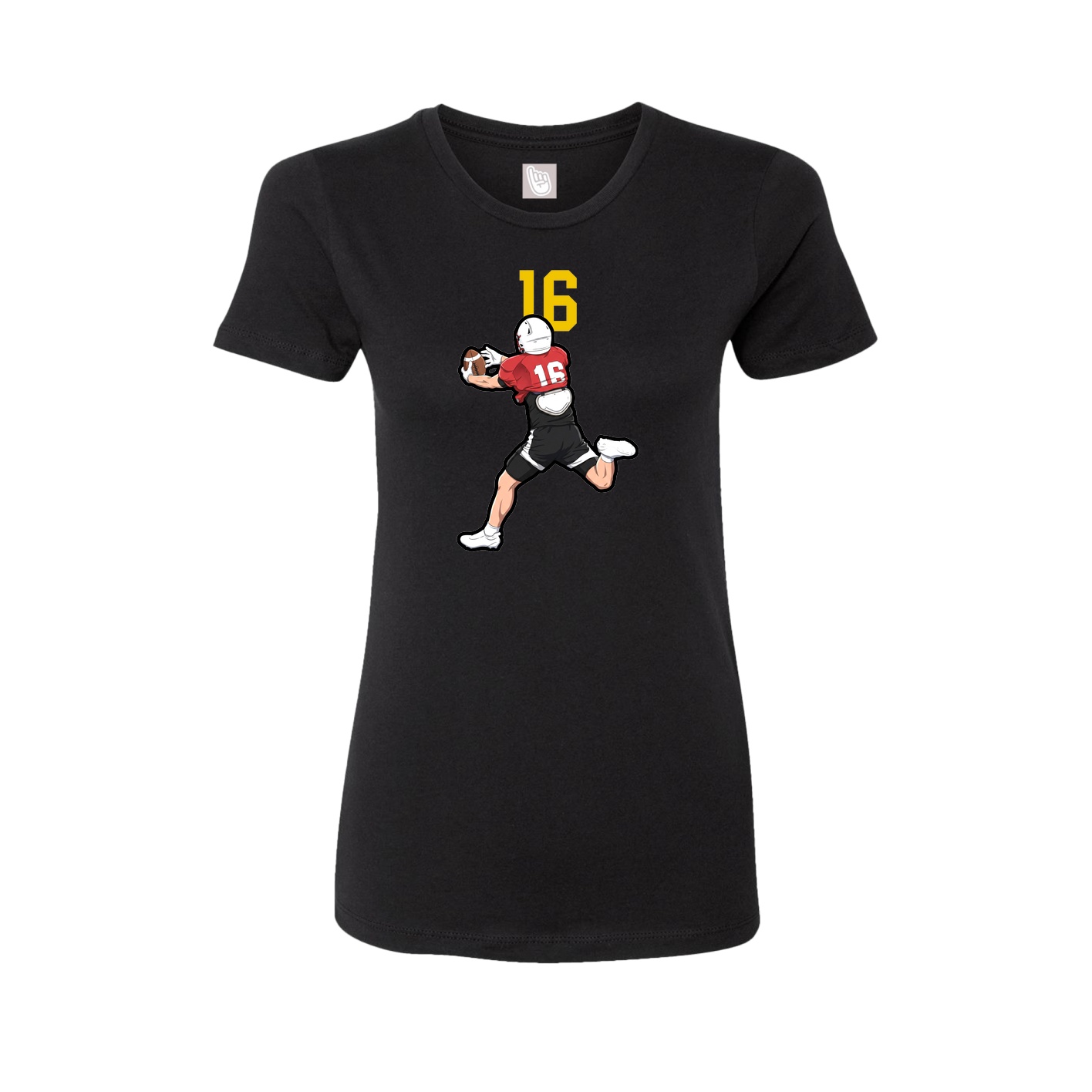 Womens Tee — Number Top in Black