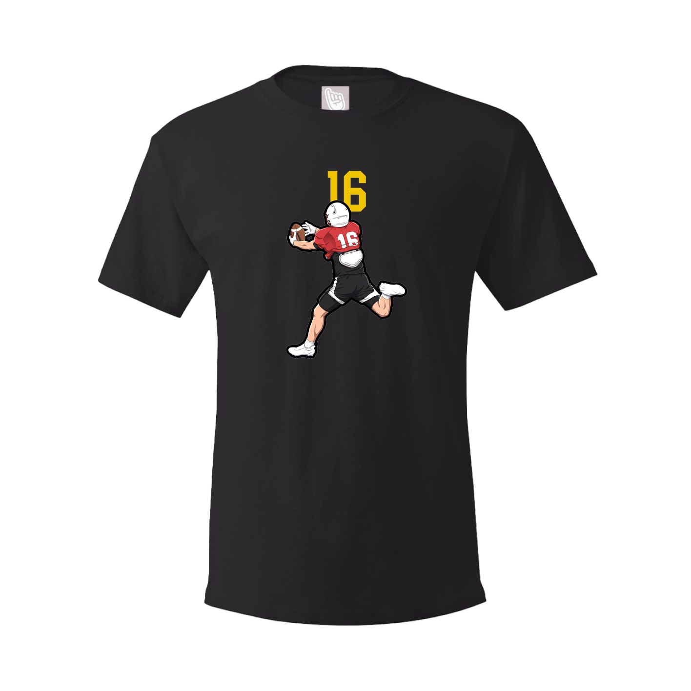 Youth Tee — Number Top in Black