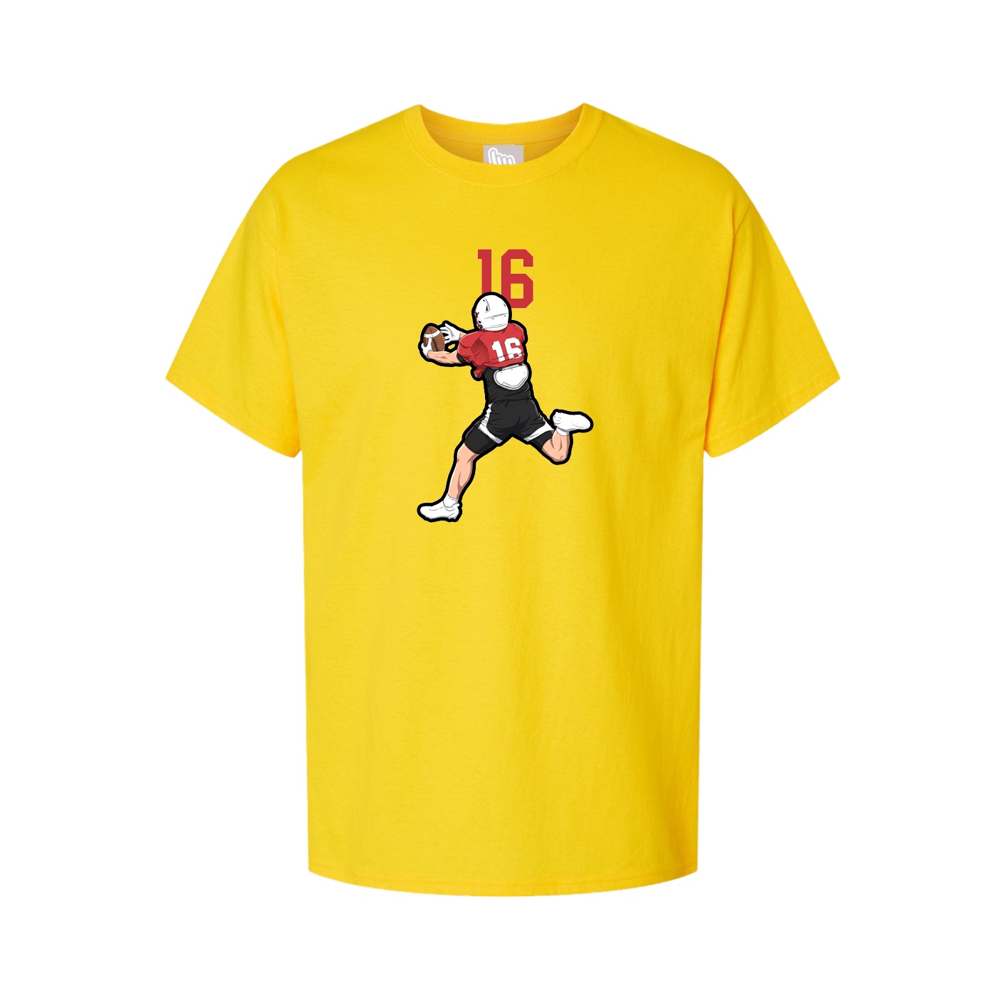 Youth Tee — Number Top in Gold