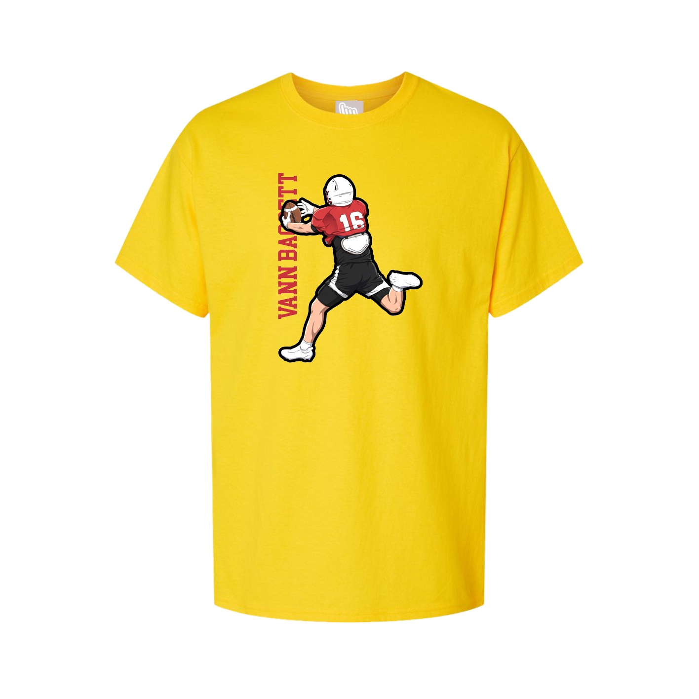 Tee — Name Vertical in Gold
