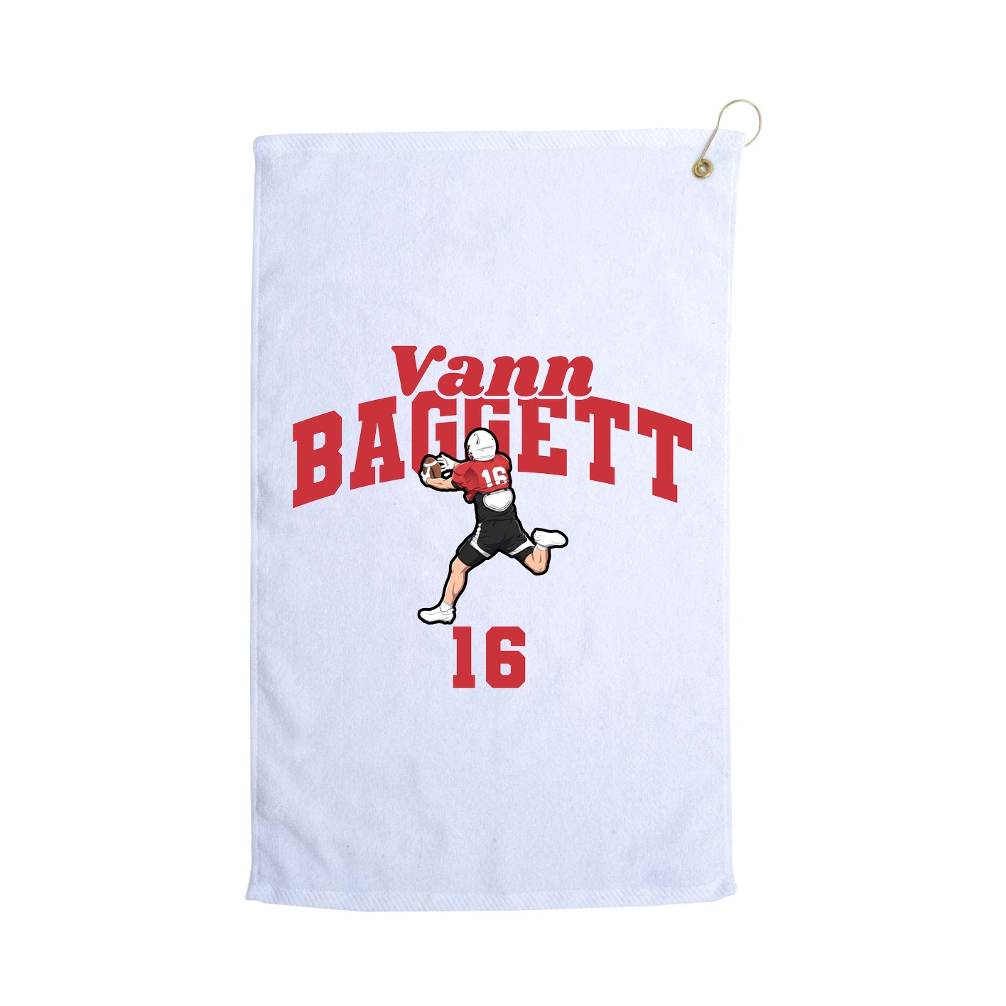 Golf Towel — Signature Arch in White