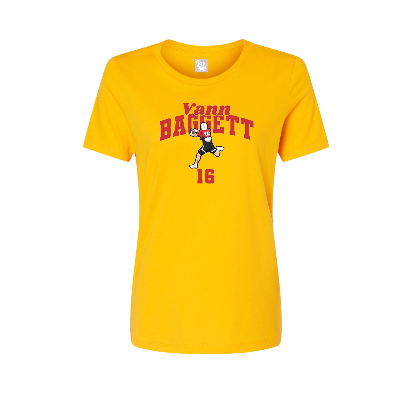 Womens Tee — Signature Arch in Gold