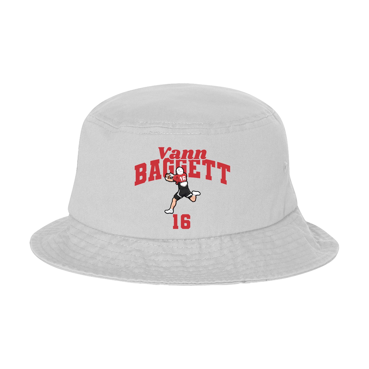 Bucket Cap — Signature Arch in White