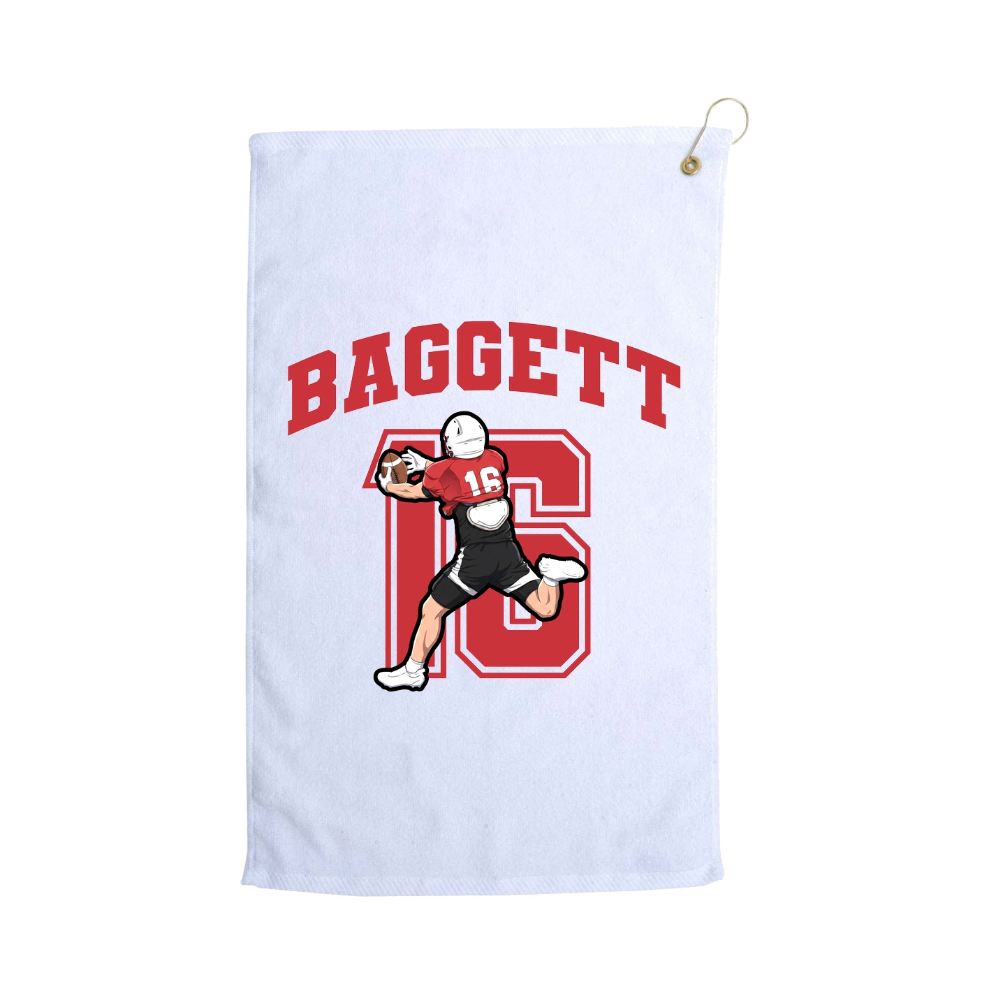 Golf Towel — Number in White