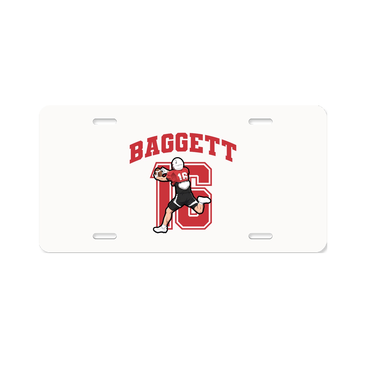 License Plate — Number in Classic