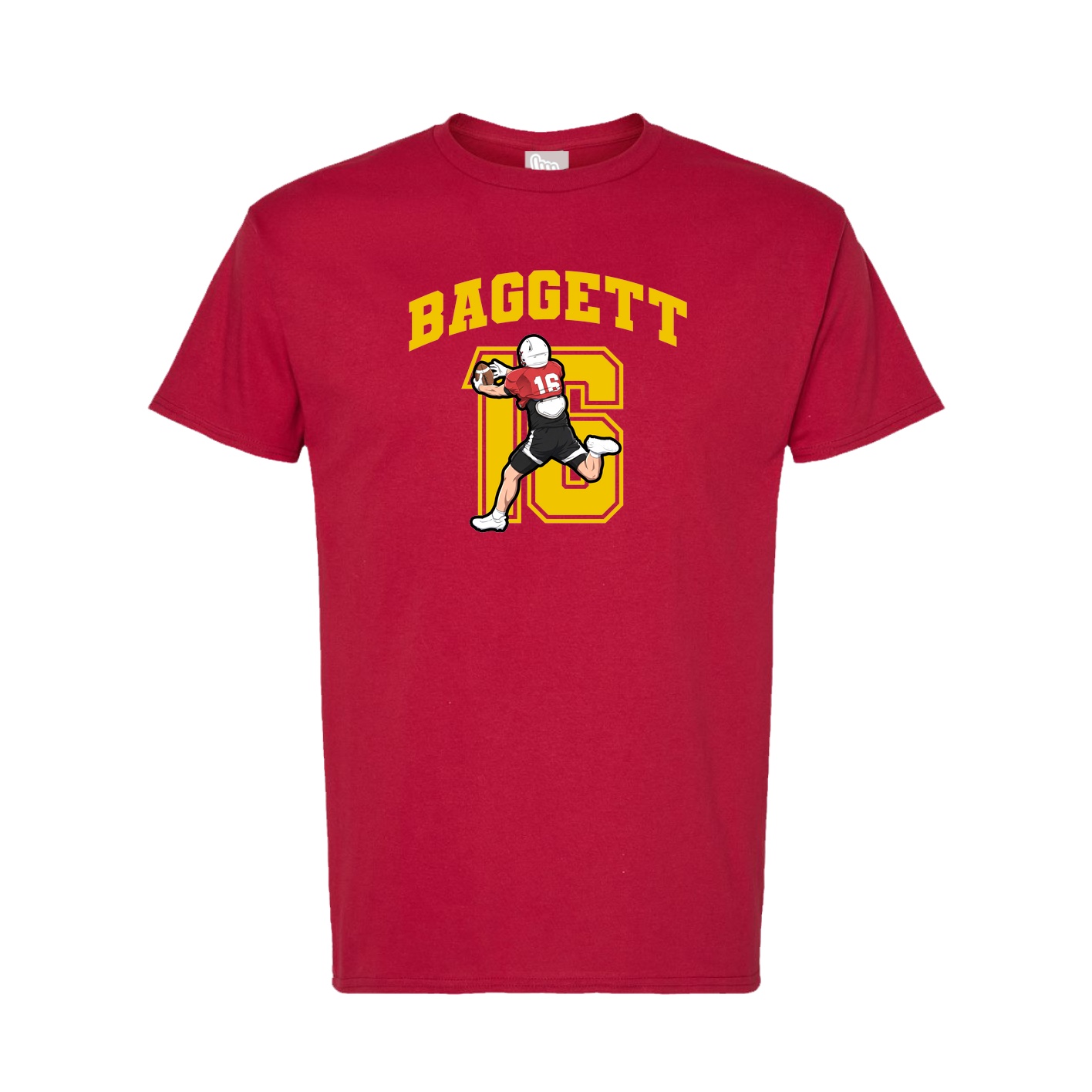 Tee — Number in Crimson