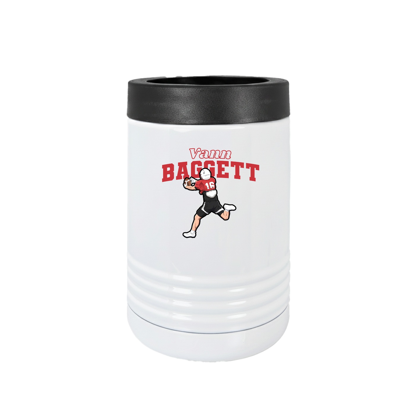 Beverage Holder — Name Arch in White