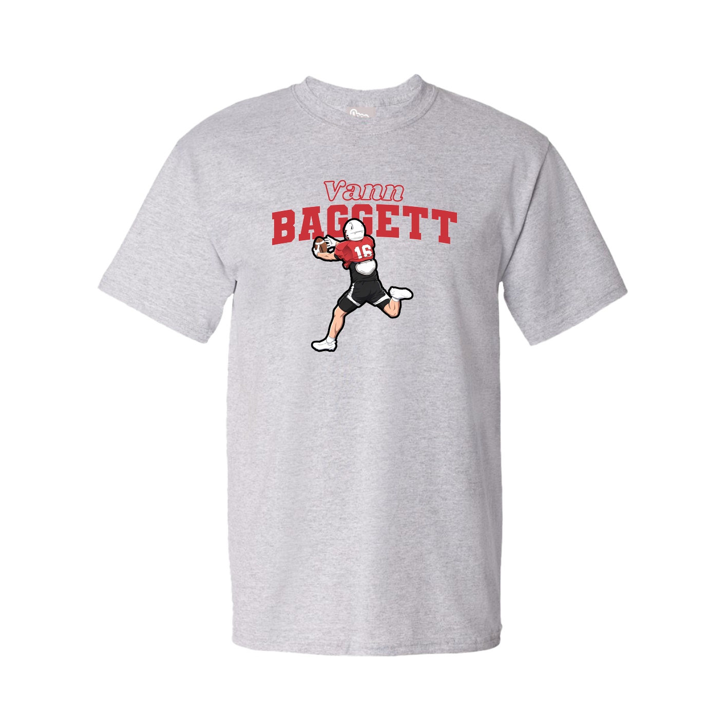 Tee — Name Arch in Grey